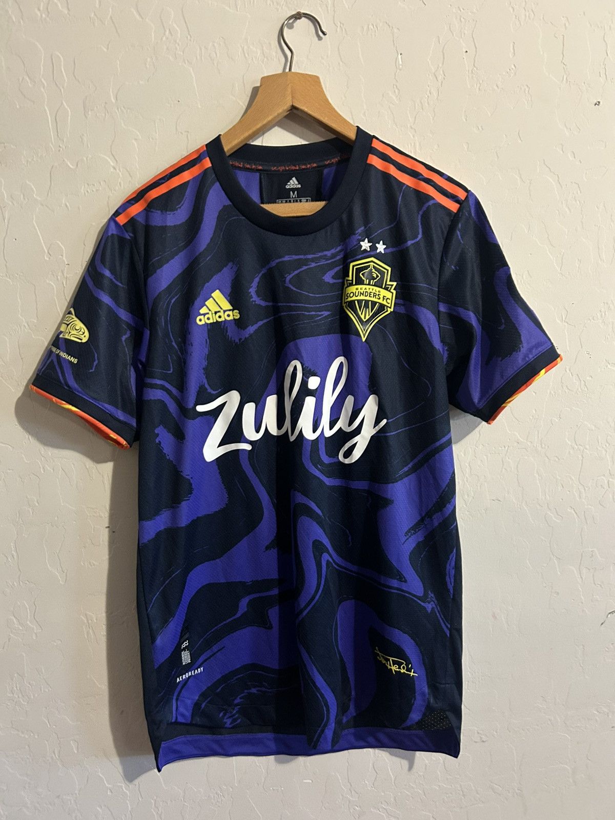 Adidas Seattle Sounders FC 2021 Away Jersey Size Medium Size US M / EU 48-50 / 2 - 1 Thumbnail