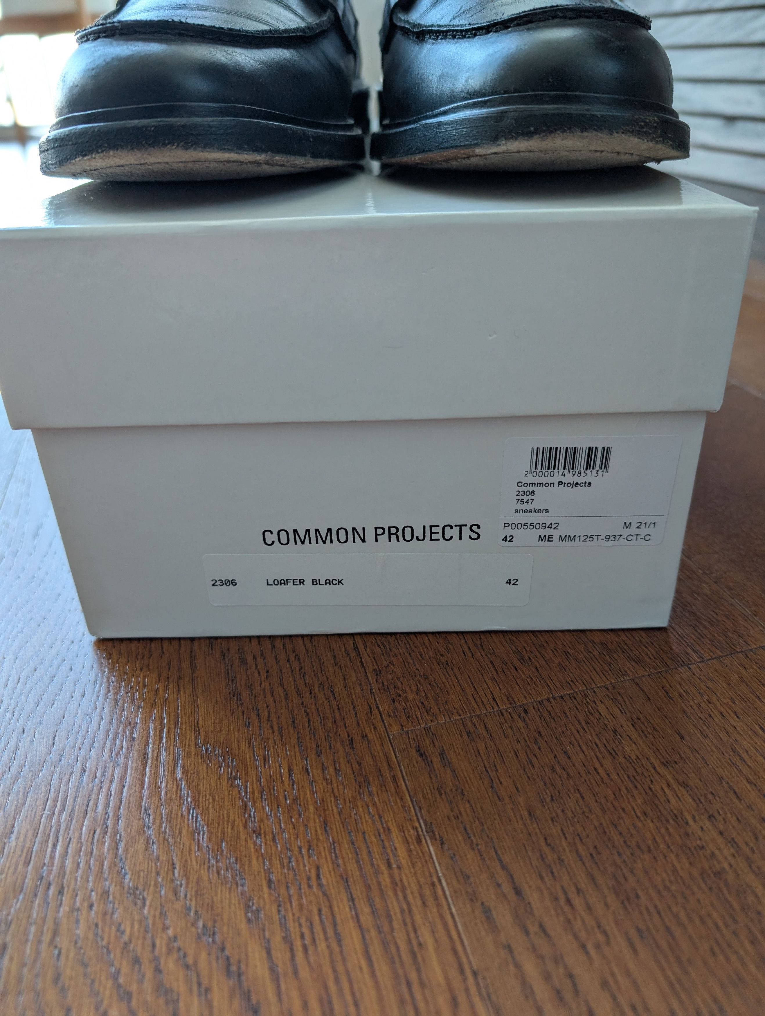 Common Projects Common Projects Black Leather Penny Loafers Size 42 9US Size US 9 / EU 42 - 9 Thumbnail