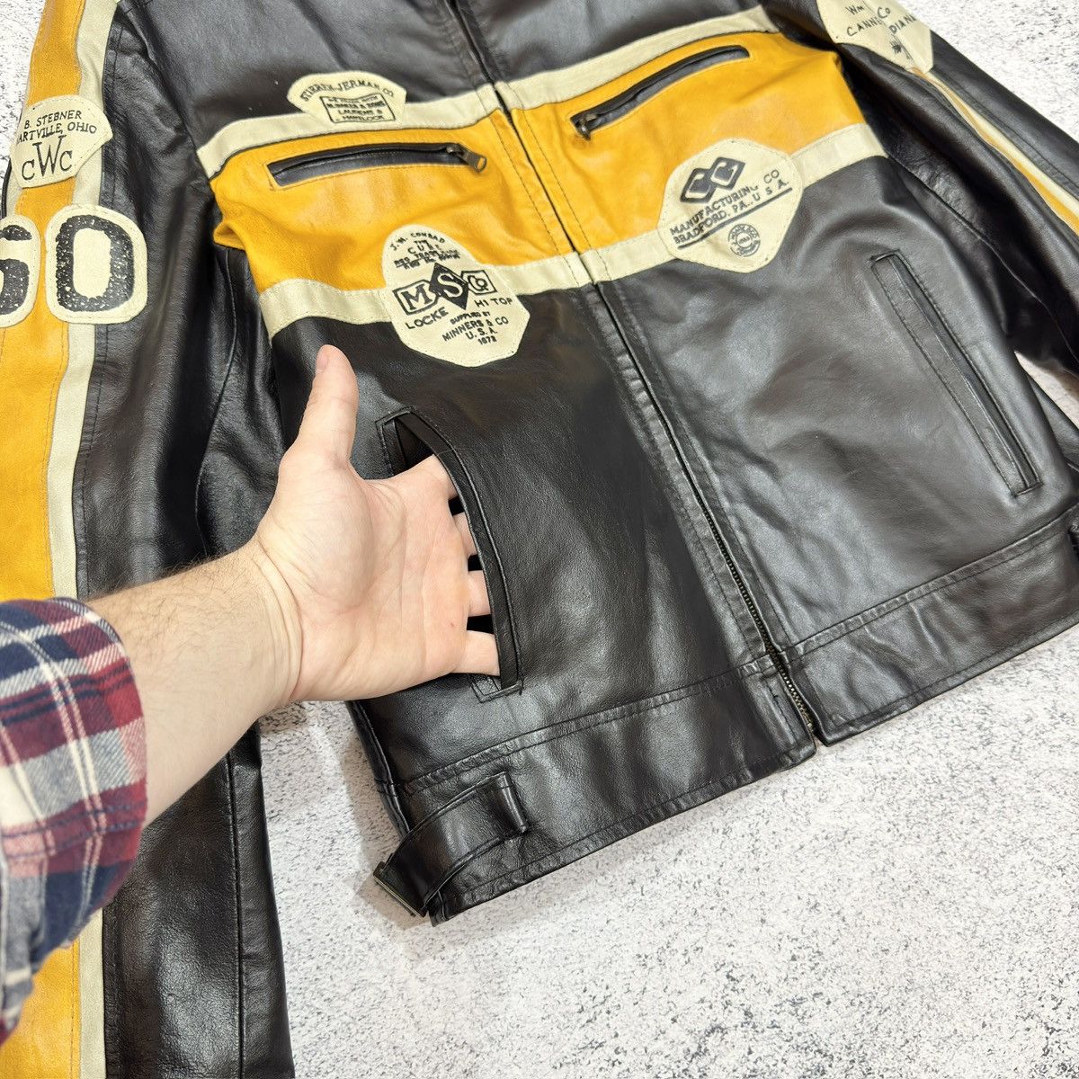 Vintage Vintage Sasch Italy Racing Jacket L size Size US L / EU 52-54 / 3 - 4 Thumbnail