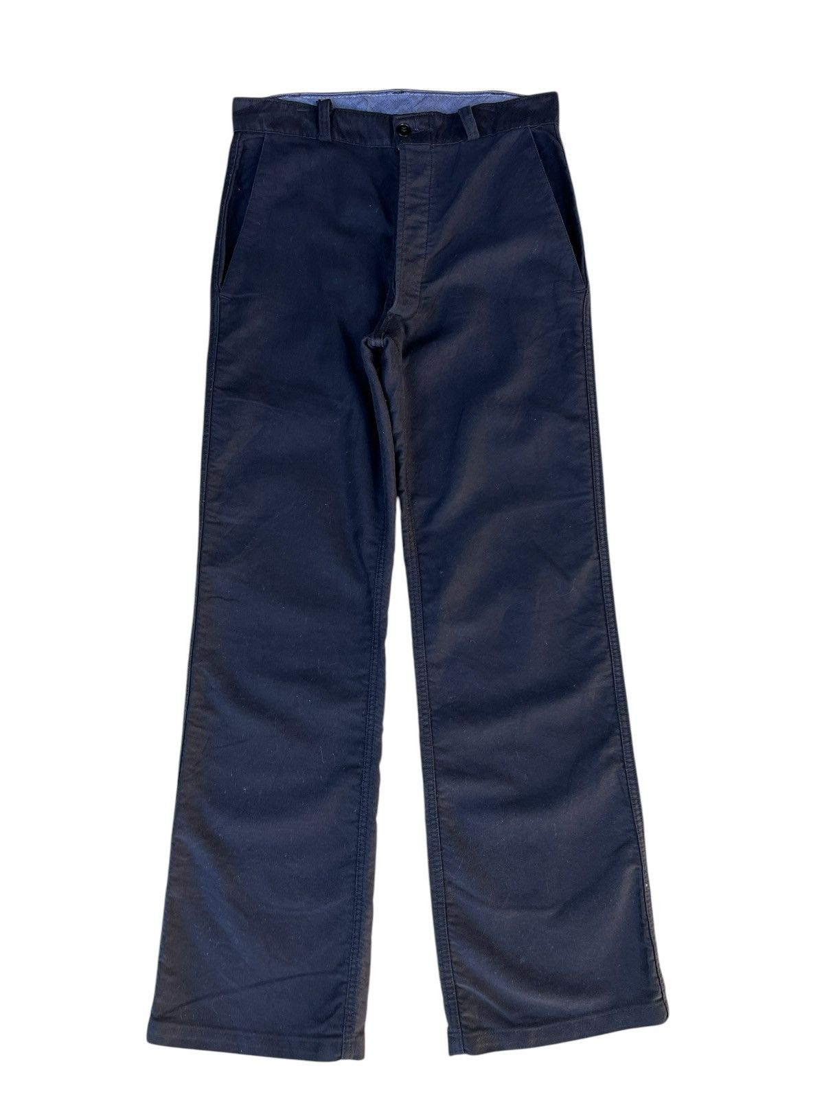 Danton × Vintage Vintage Danton France Moleskin Cotton Wide Leg Work Pant Size US 31 - 1 Thumbnail