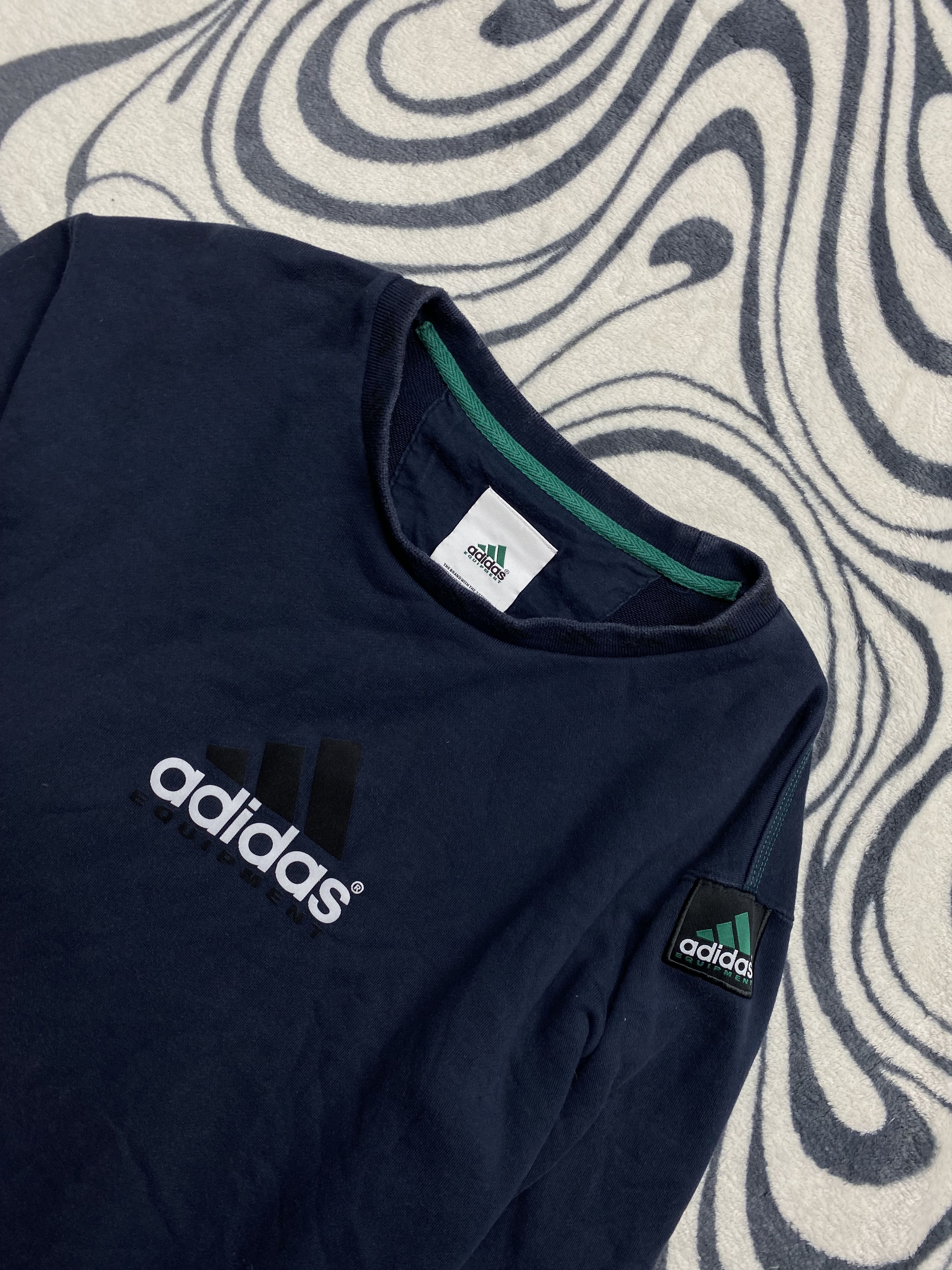 Adidas Adidas Equipment Mens Big Logo Sweatshirt Y2K Size US L / EU 52-54 / 3 - 2 Thumbnail