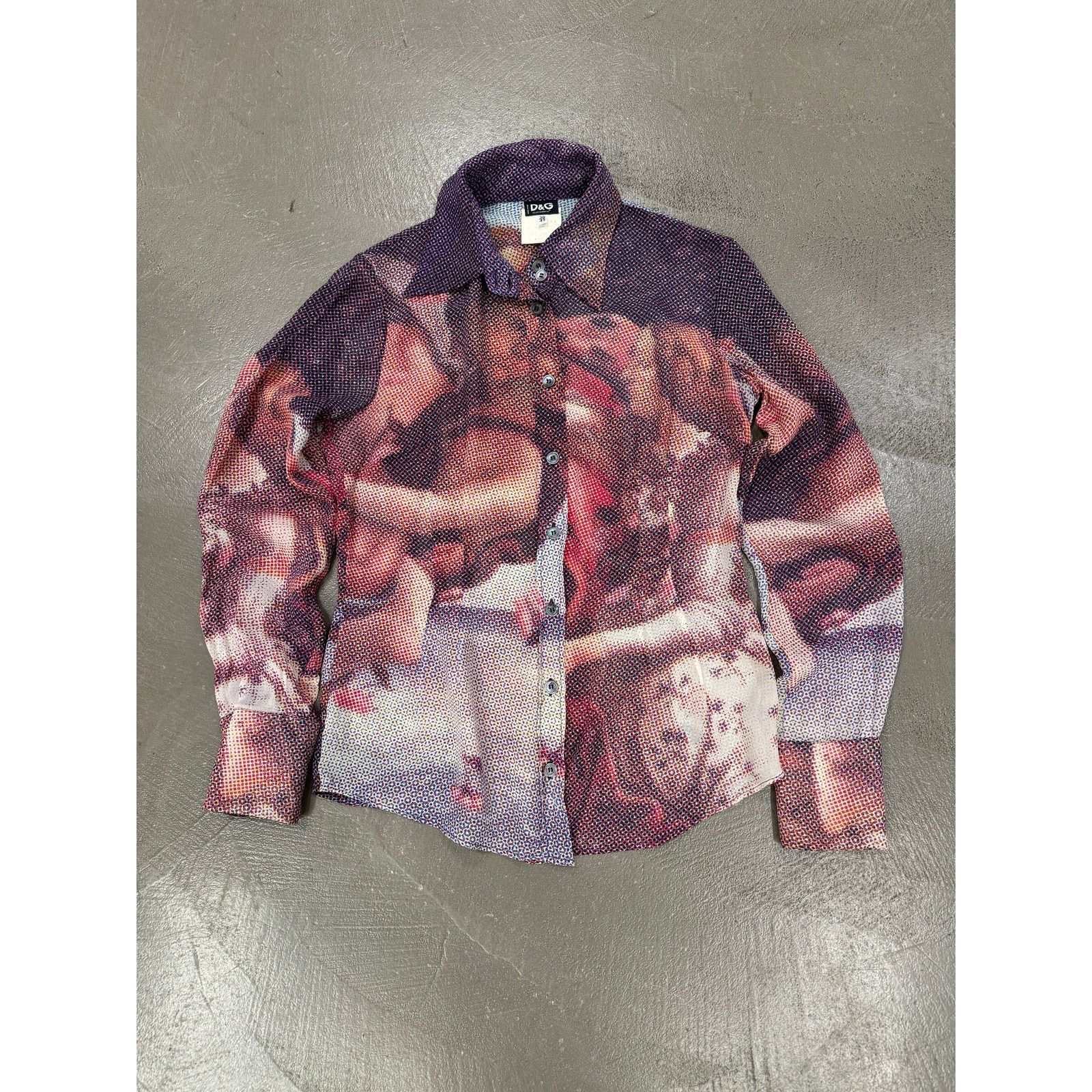 Dolce & Gabbana S/S 1996 D&G “Nascita di Venere” Botticelli shirt Size M / US 6-8 / IT 42-44 - 2 Thumbnail