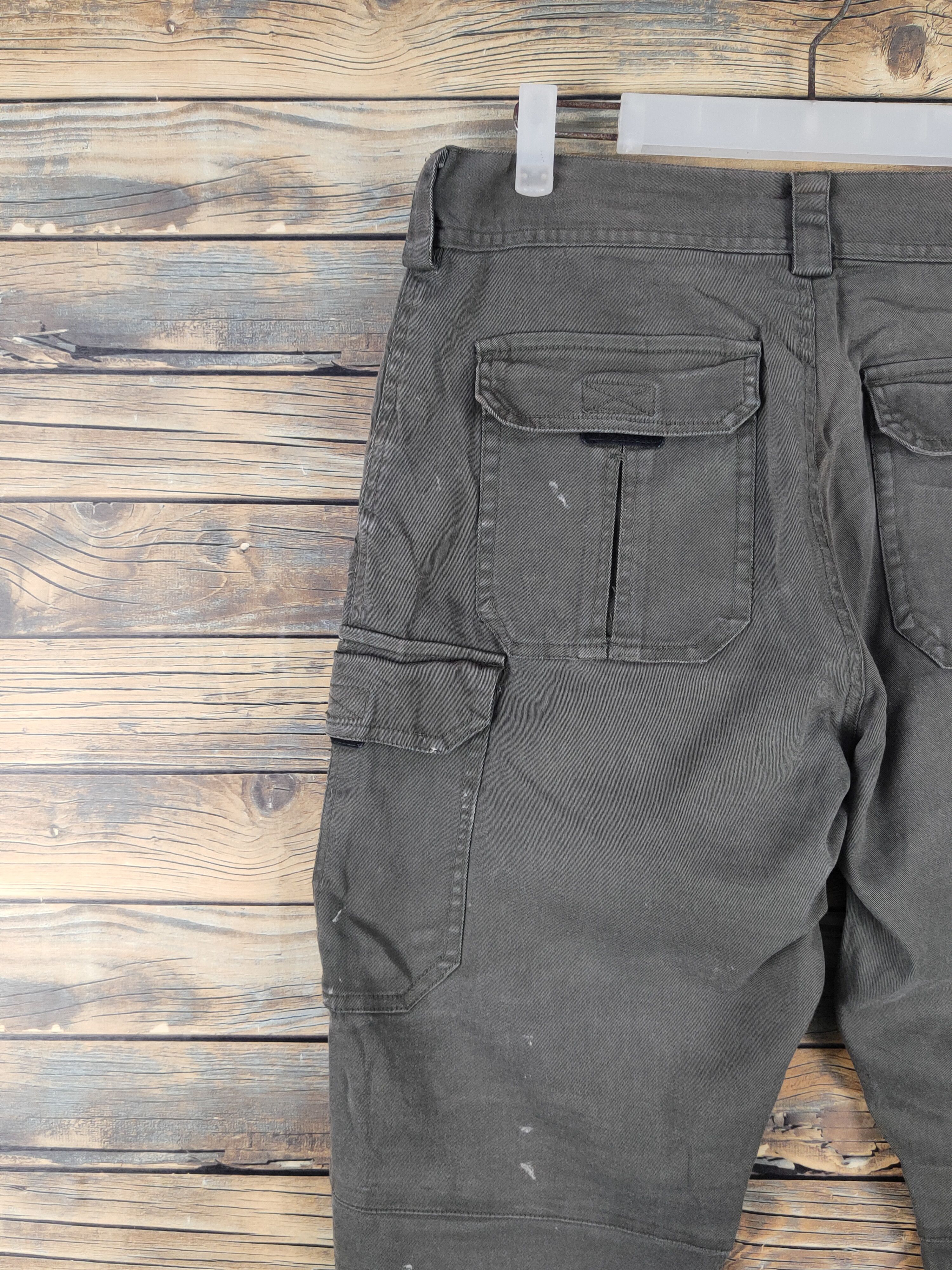 Japanese Brand Tora Olive Multipocket Tactical Joggers #W1421 Size US 33 - 10 Thumbnail