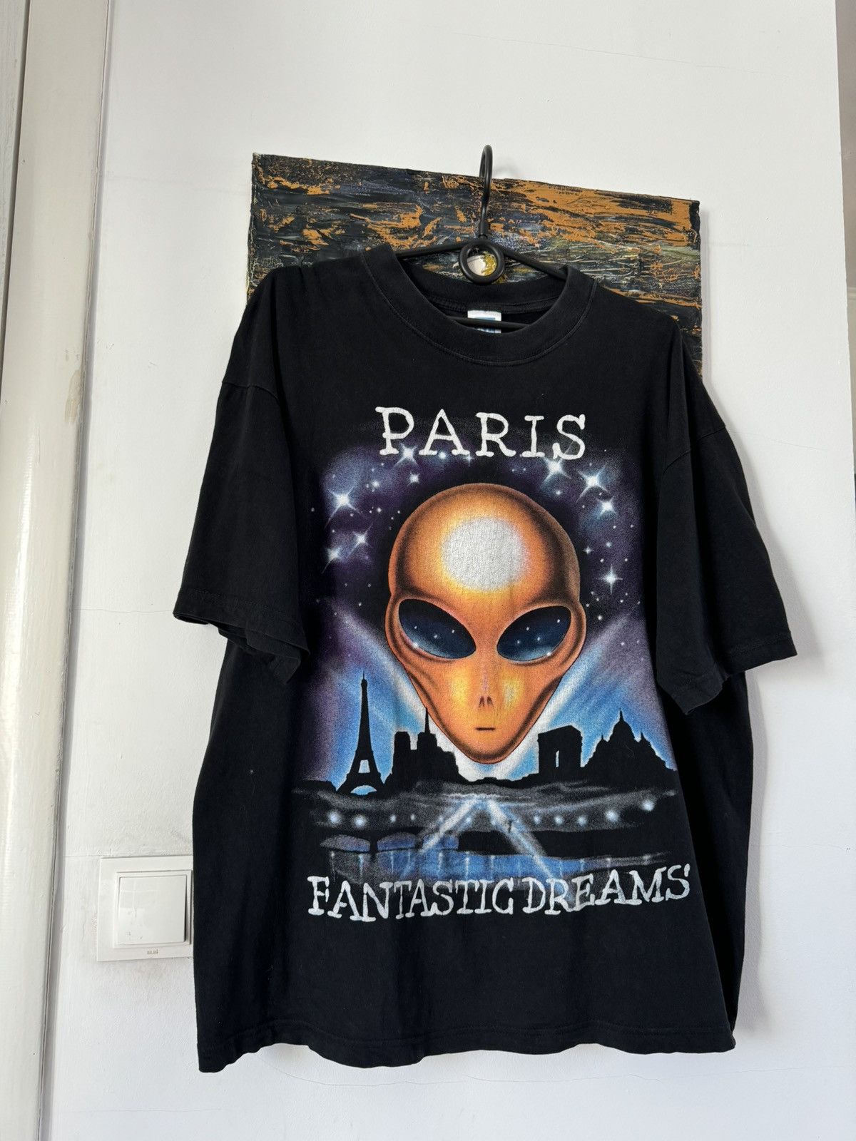 Alien Workshop × Band Tees × Vintage Vintage 90s Alien Paris Graphic Tee Size US XL / EU 56 / 4 - 2 Thumbnail