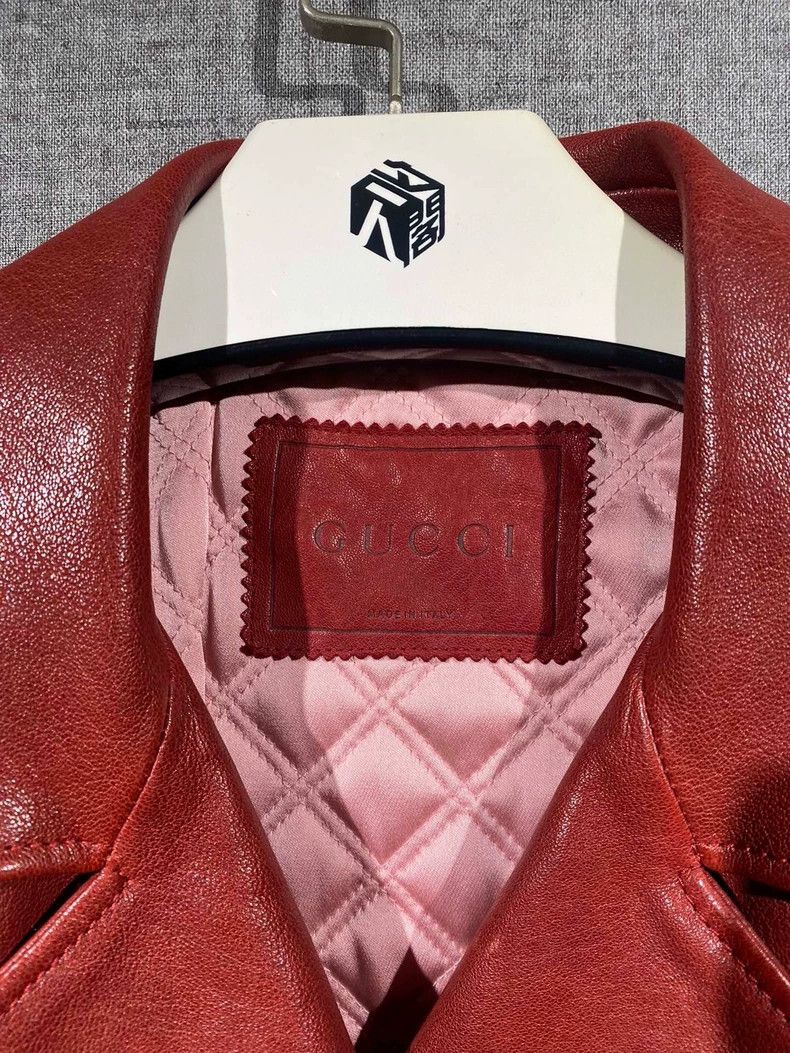 Gucci Gucci Sheepskin motorcycle jacket 2504-Nextarrow Size US XXS / EU 40 - 4 Thumbnail