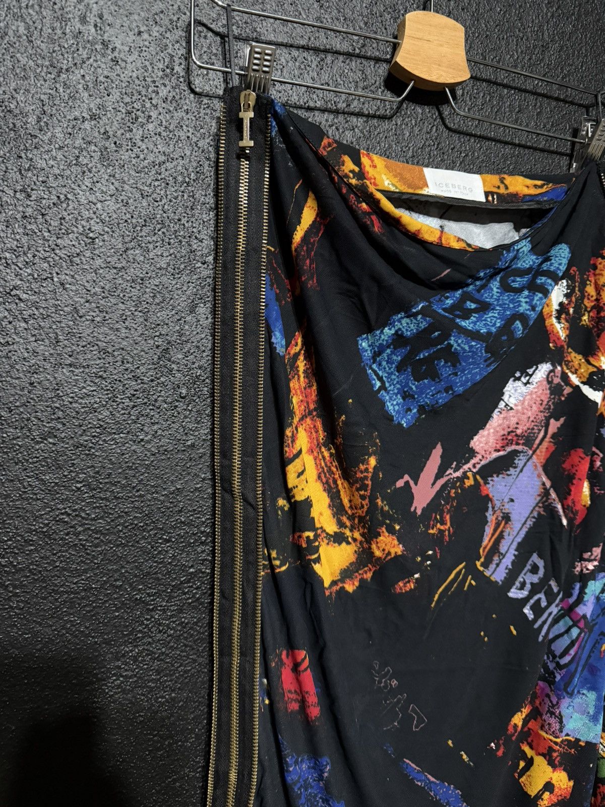 Iceberg Archive Iceberg Pop Art Graffiti Print Maxi Skirt Size 29" - 5 Thumbnail