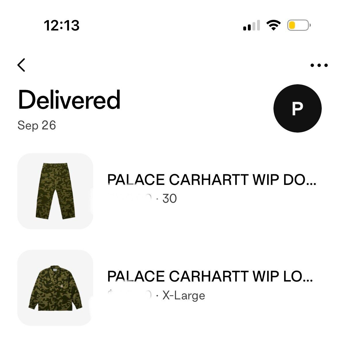 Palace x Carhartt WIP Double Knee Pant Dollar Green