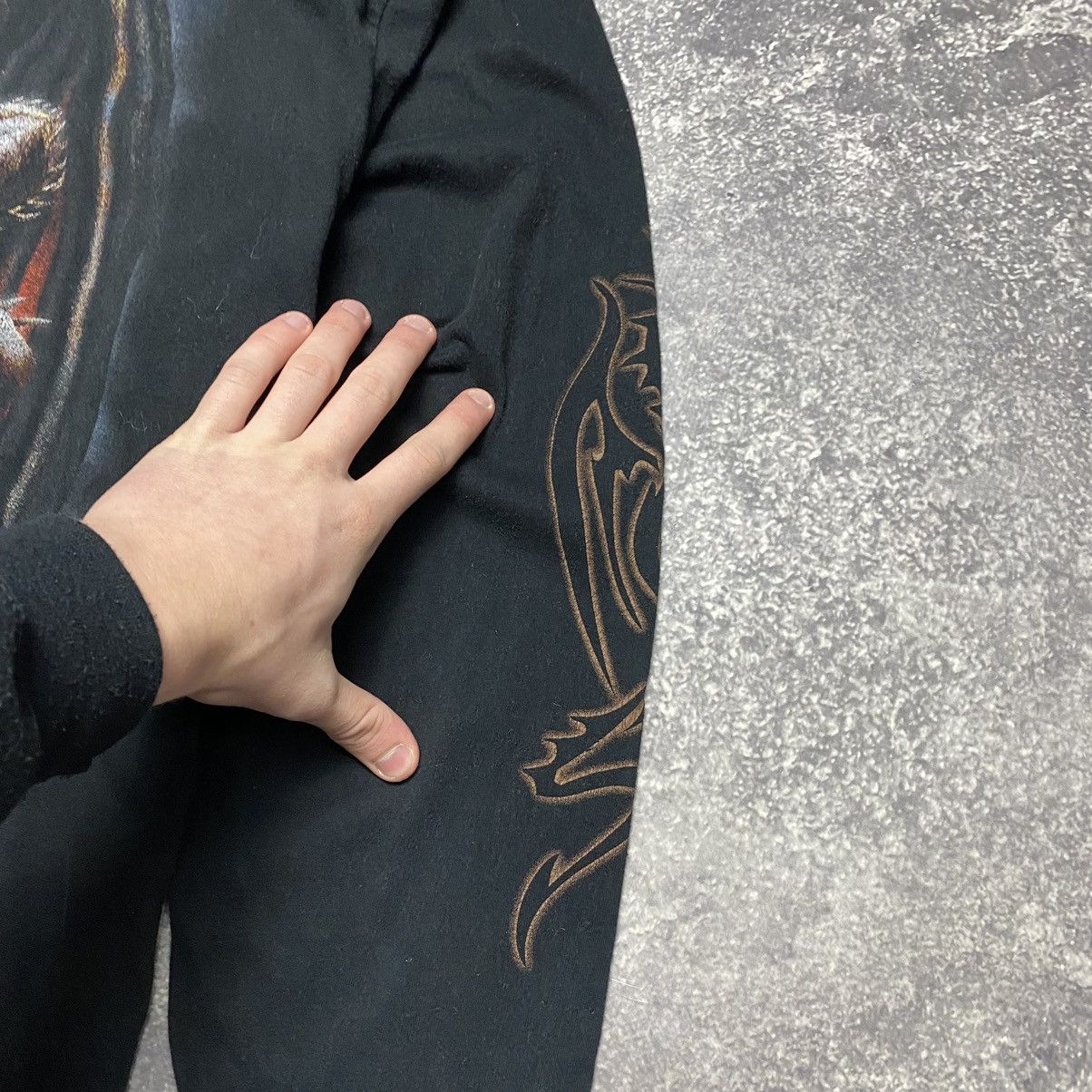 Band Tees Vintage Spiral Dragon Rare Big Graphic overprint Longsleeve Size US XXL / EU 58 / 5 - 6 Thumbnail