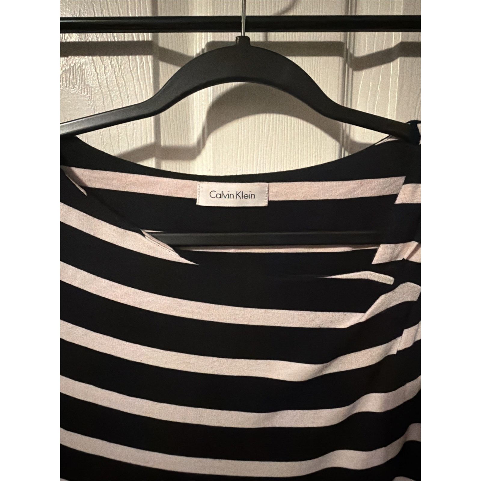 Calvin Klein Calvin Klein Women's Sleeveless Dress Small Striped Navy Size S / US 4 / IT 40 - 9 Thumbnail