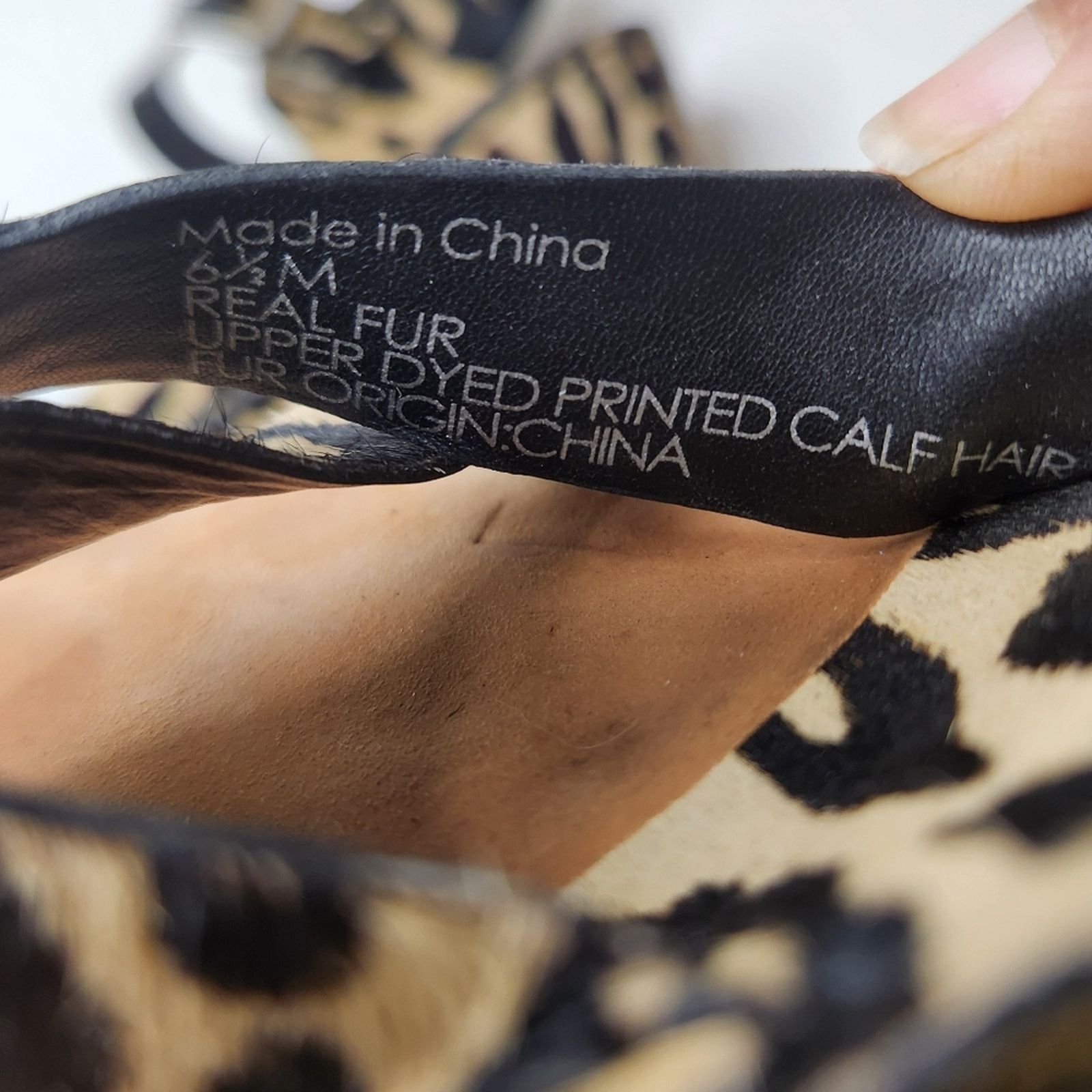 Diane von Furstenberg Diane Von Furstenberg Dagga Wedge Leopard Sandal Size 6.5 Size US 6.5 / IT 36.5 - 8 Thumbnail