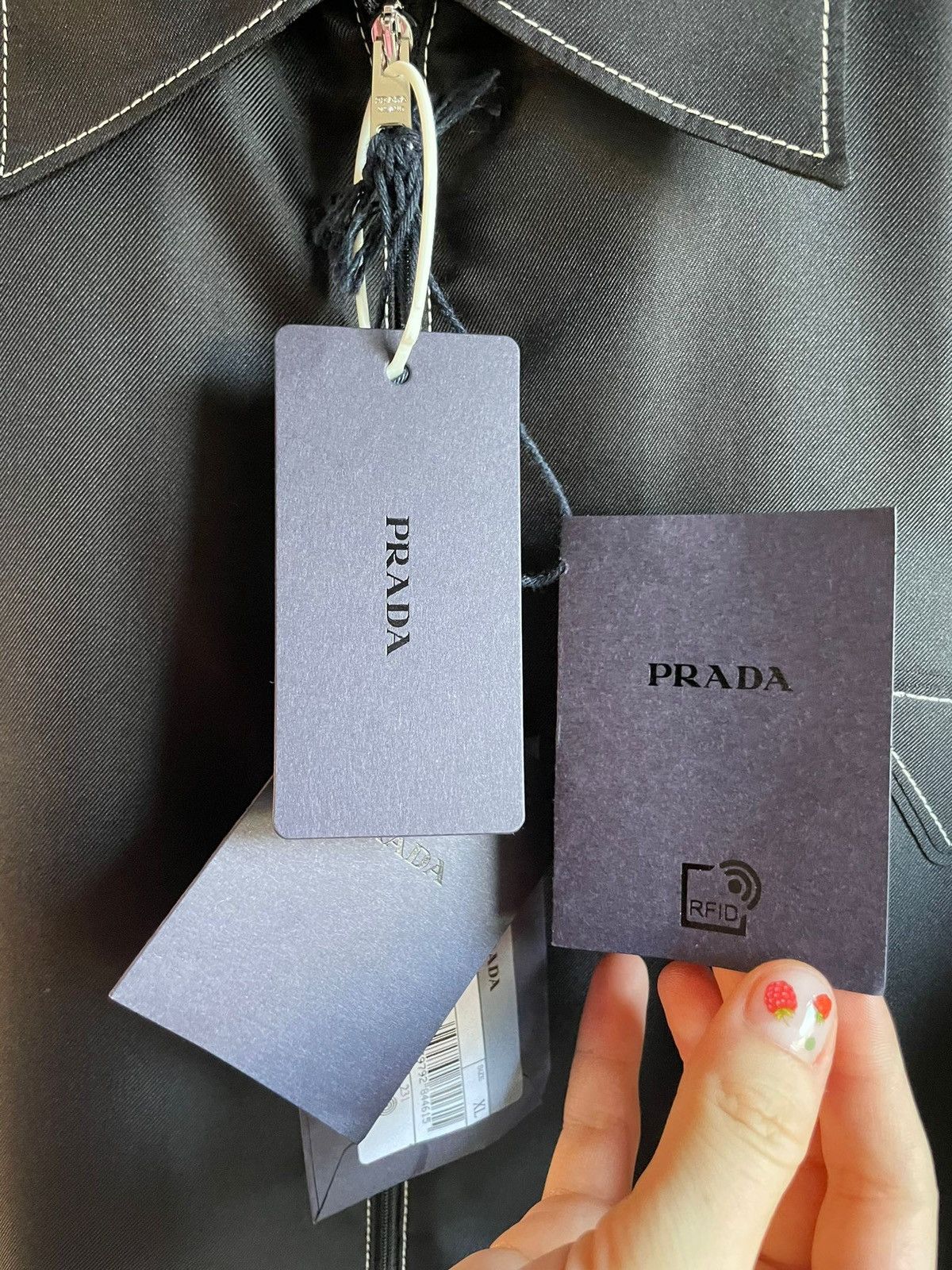 Designer × Prada Prada Silk Twill black Shirt Size US XL / EU 56 / 4 - 10 Thumbnail