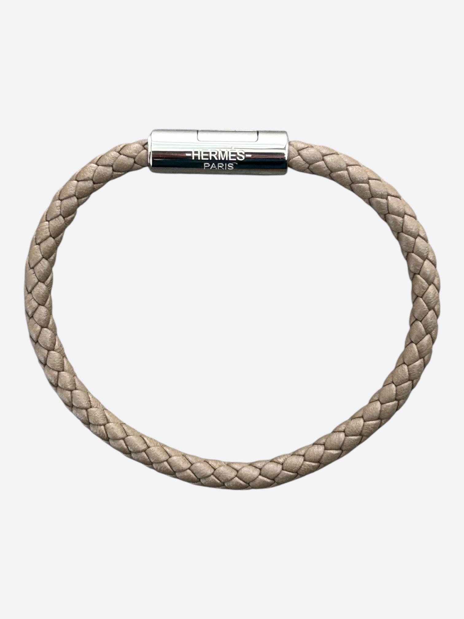 Hermes Hermes Brown Swift & Palladium Hardware Goliath Bracelet Size ONE SIZE - 1 Thumbnail