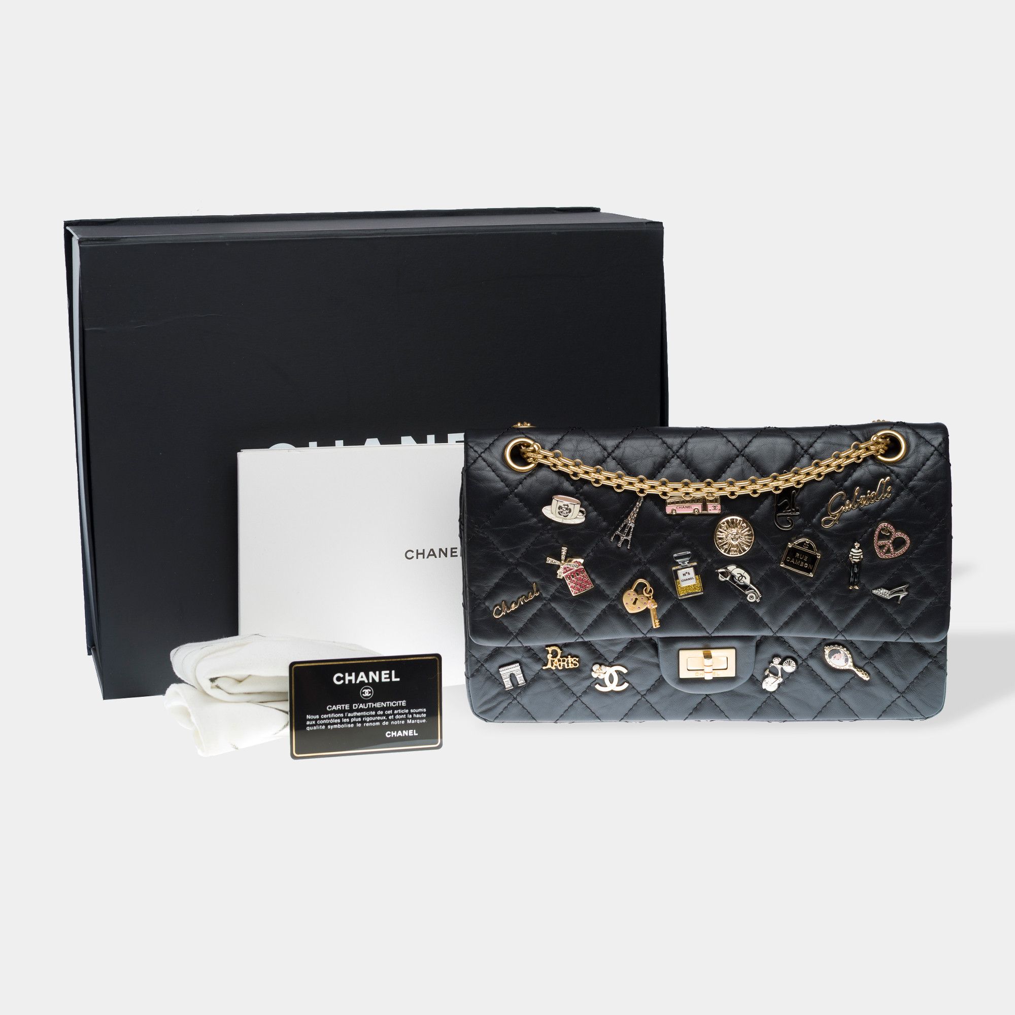 Chanel Chanel 2.55 in Black Leather Size ONE SIZE - 2 Thumbnail