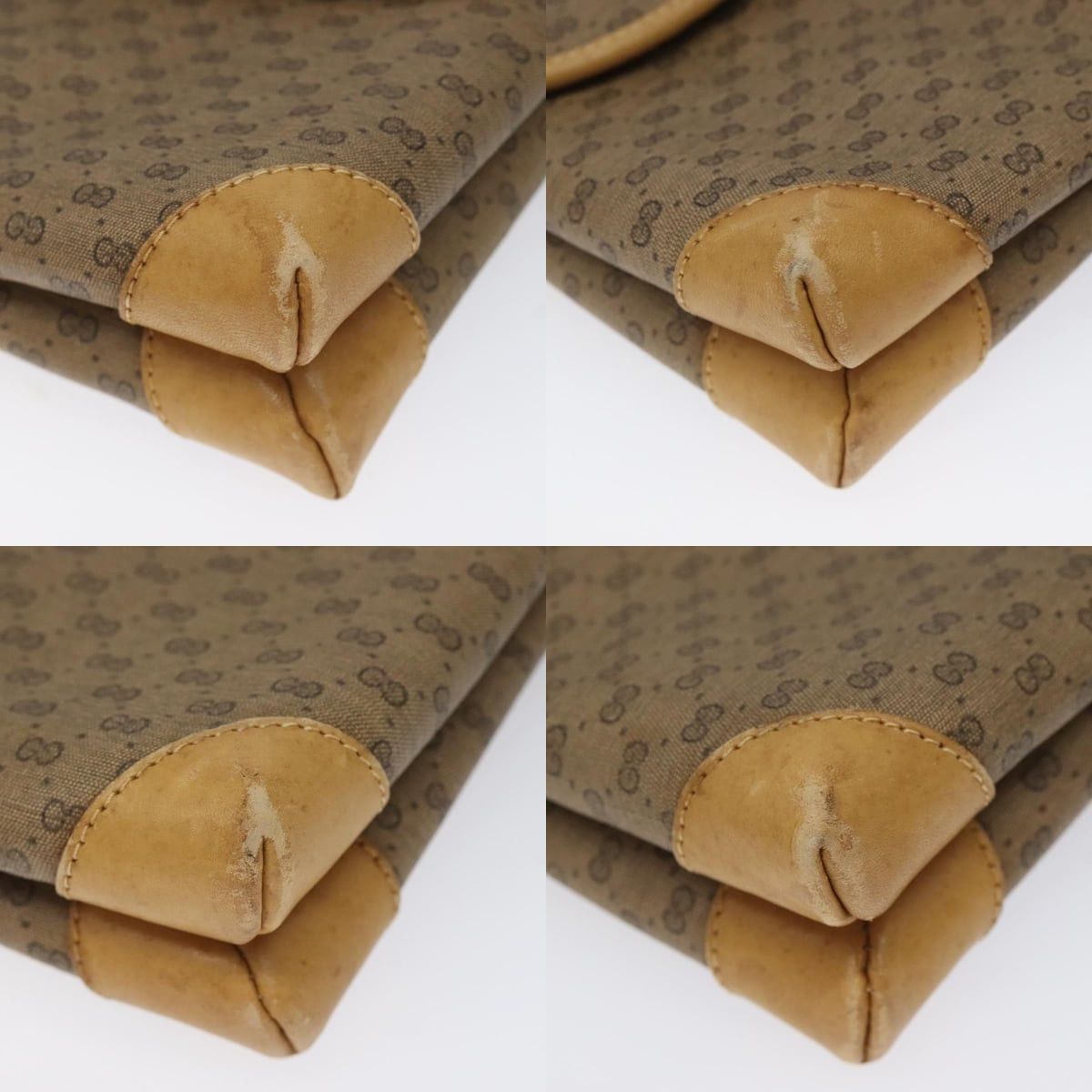 Gucci GUCCI Micro GG Canvas Shoulder Bag Pvc Leather Beige Size ONE SIZE - 10 Thumbnail