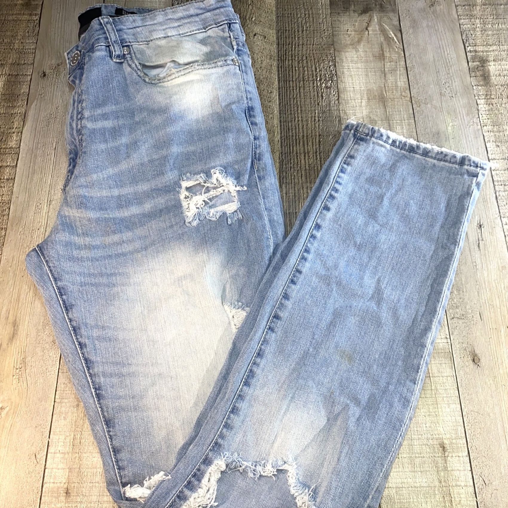 Jordan Craig Jordan Craig Jeans 32x32 White Stone Washed Straight Zipper Mens jeans 32 Regular Inseam 32 Stone Wash Legacy Edition 40x32 Size US 32 / EU 48 - 2 Thumbnail