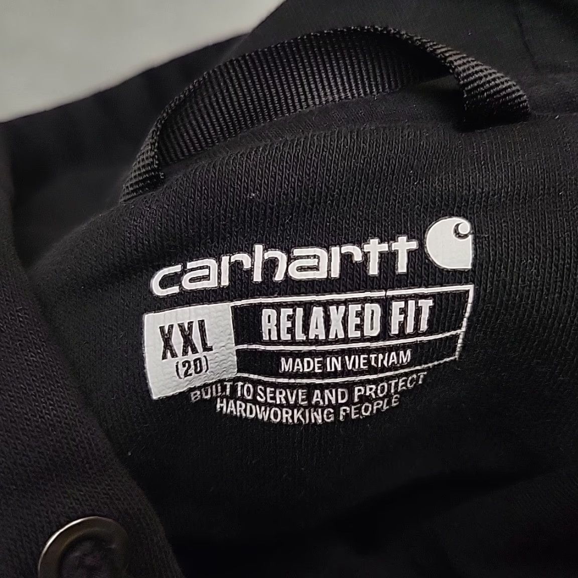 Carhartt VINTAGE Carhartt Hoodie Womens XXL 20 Black Relaxed Hooded Work Pullover Sweatshirt Size XXL / US 16-18 / IT 52-54 - 4 Thumbnail