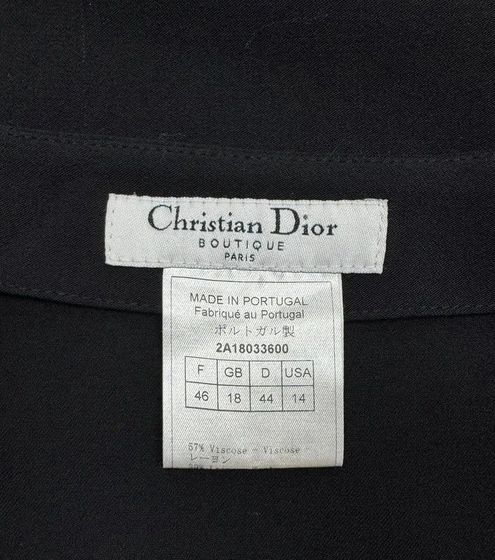Dior Christian Dior Boutique Paris Skirt Viscose Wool size GB18 Size 36" / US 14 / IT 50 - 11 Thumbnail