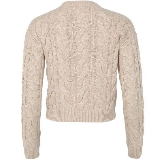 Max Mara MAX MARA Nostac Round Neck Beige Wool Sweater New & Authenti Size M / US 6-8 / IT 42-44 - 2 Thumbnail