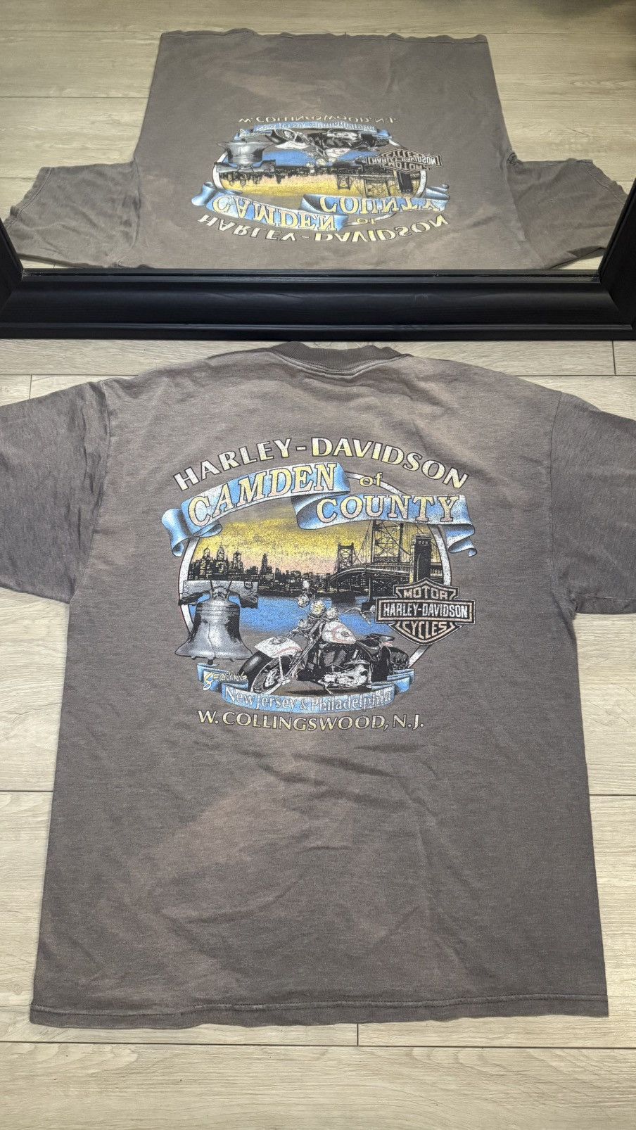 Harley Davidson Vintage / Y2K Harley Davidson Camden County Shirt Size US L / EU 52-54 / 3 - 1 Thumbnail