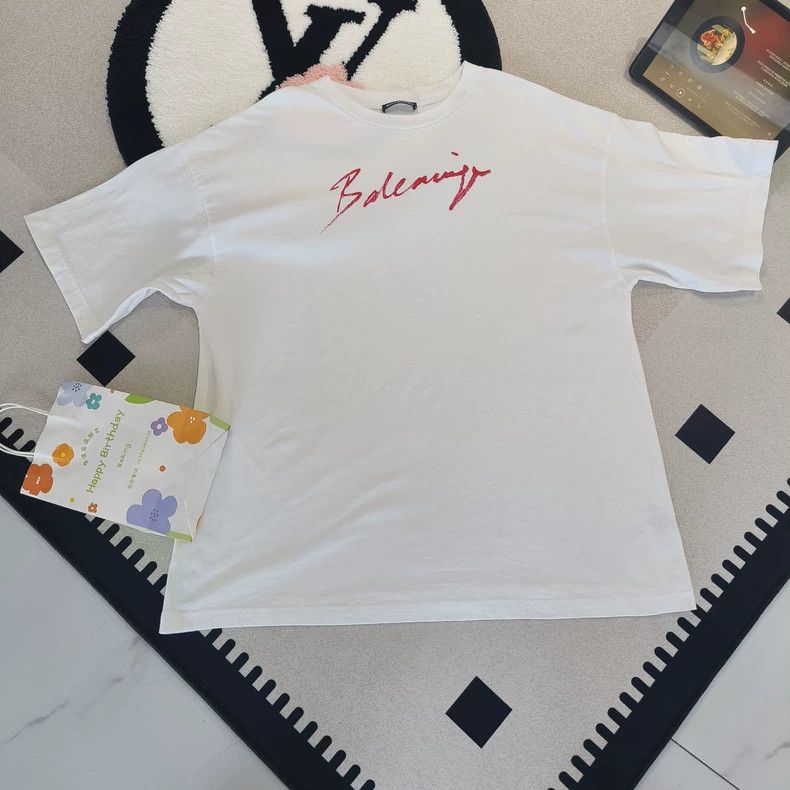 Balenciaga Balenciaga White short-sleeved T-shirt, 100% cotton fabric Size US M / EU 48-50 / 2 - 1 Thumbnail