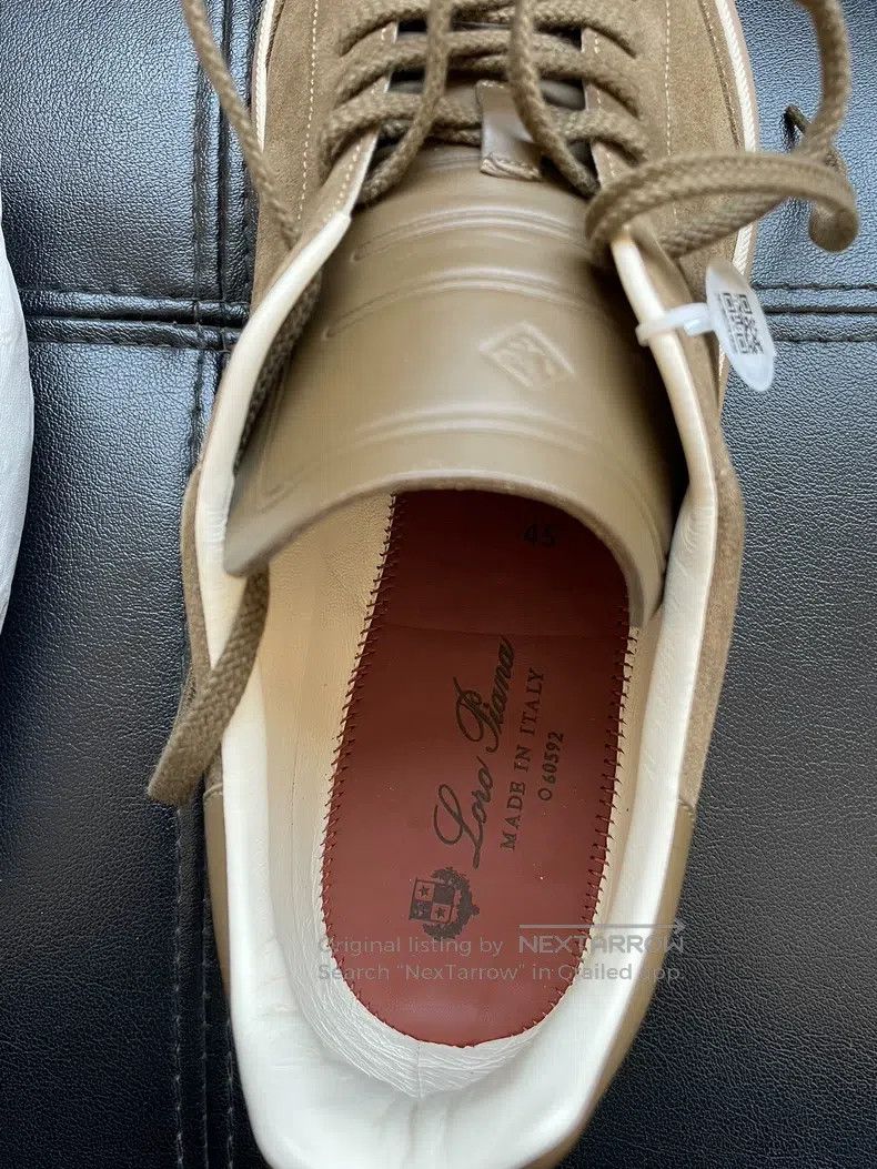 Loro Piana LORO PIANA Tennis Walk Round Toe Fashion Lacing Casual Low Size US 12 / EU 45 - 6 Thumbnail