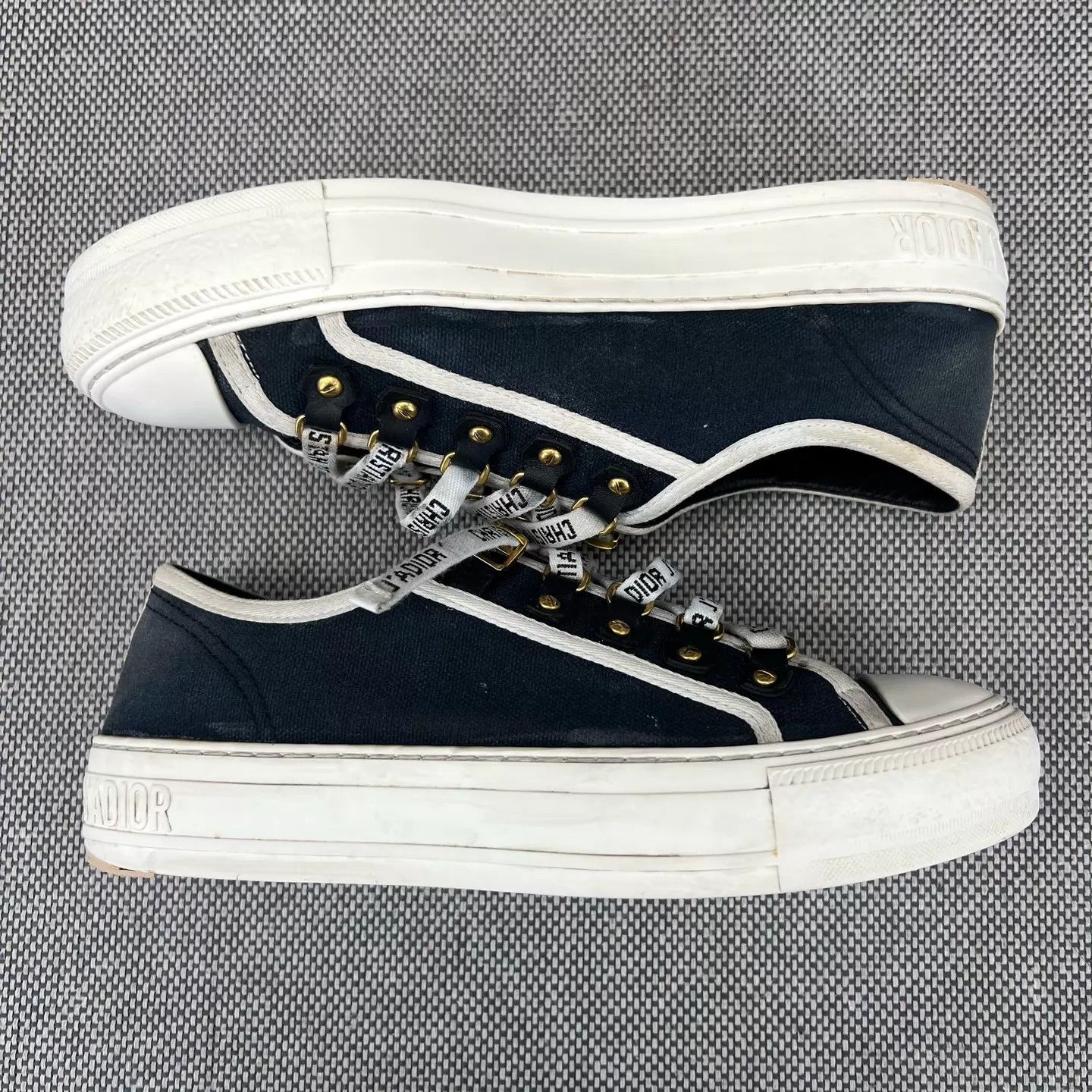 Dior DIOR Walk'n'Dior Black & White Sneaker 36 With Box Size US 5.5 / IT 35.5 - 3 Thumbnail