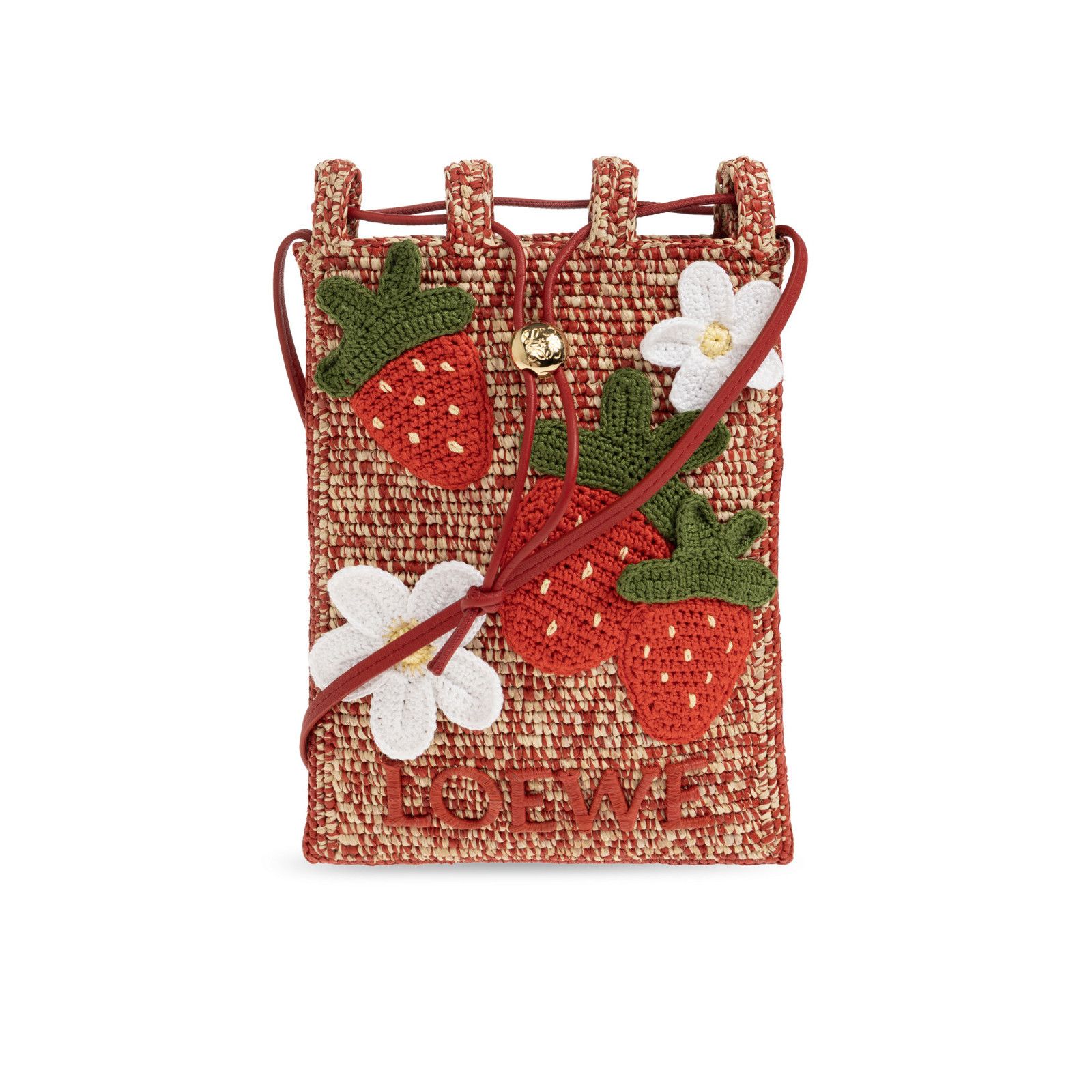 Loewe LOEWE Drawstring Pocket $1450 Multicolor/Red Shoulder Bag Ne Size ONE SIZE - 1 Thumbnail