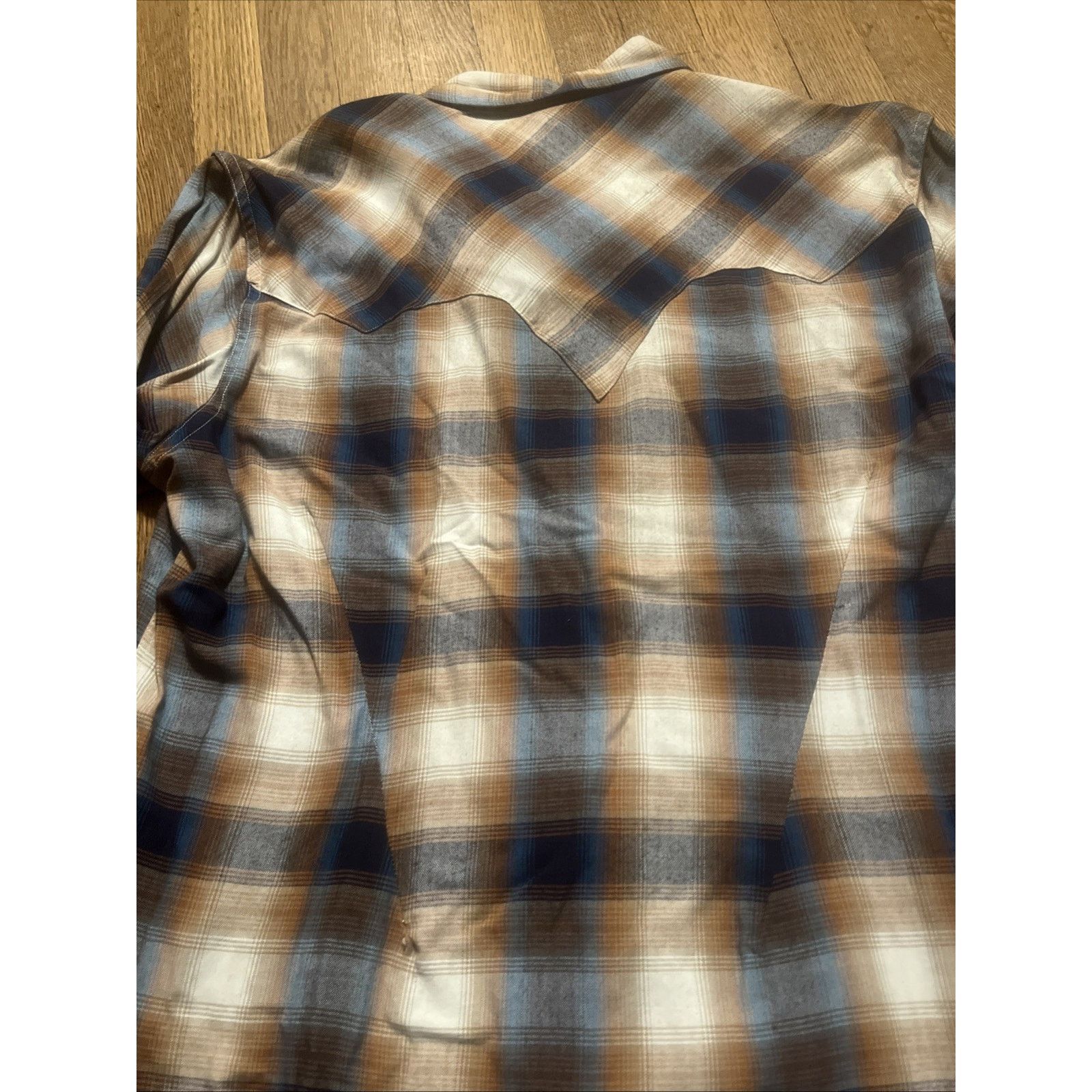 The Unbranded Brand Vtg 50s Heavy Rayon Shadow Plaid Shirt Sawtooth Pearl Snap M Size US M / EU 48-50 / 2 - 24 Thumbnail