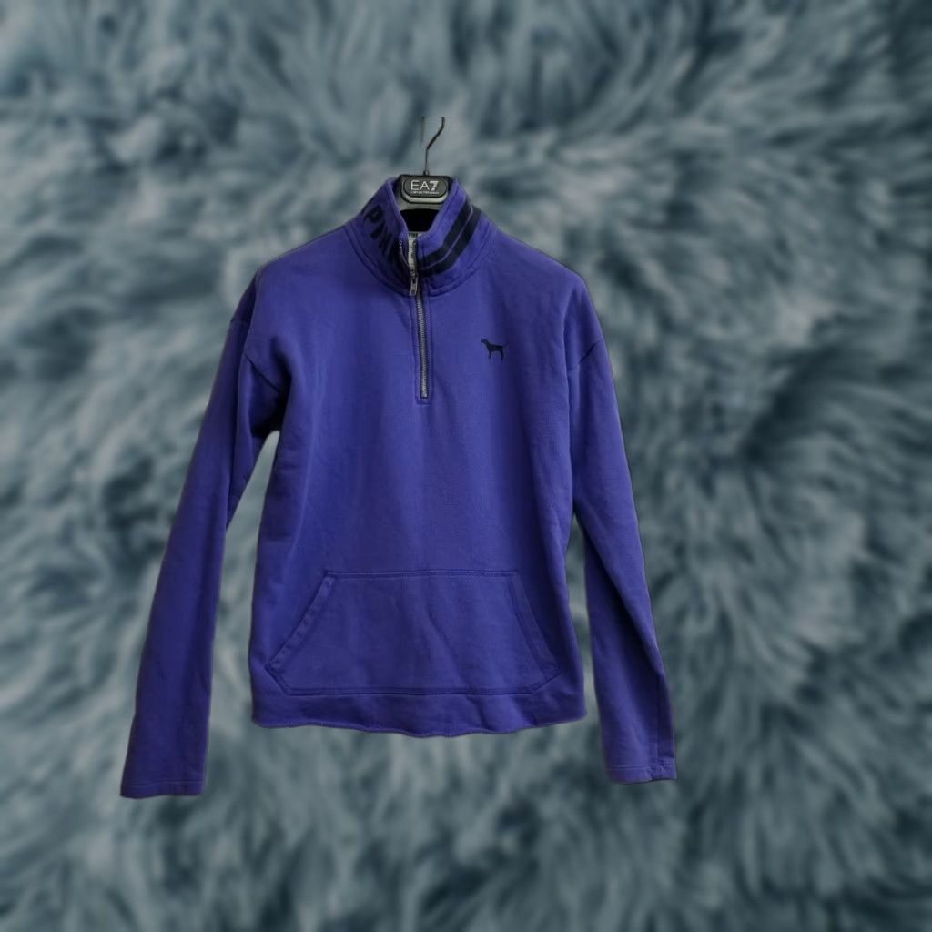 Pinko Pink Victoria Secret Women's Hoodie Pullover Zip Up Size Small Purple Size S / US 4 / IT 40 - 1 Thumbnail