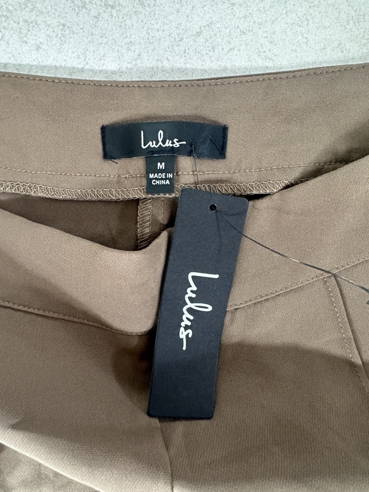 Lulus LULU’S Confidently Stylish Brown Pressed Seam Slim Leg Pants Size 28" / US 6 / IT 42 - 6 Thumbnail