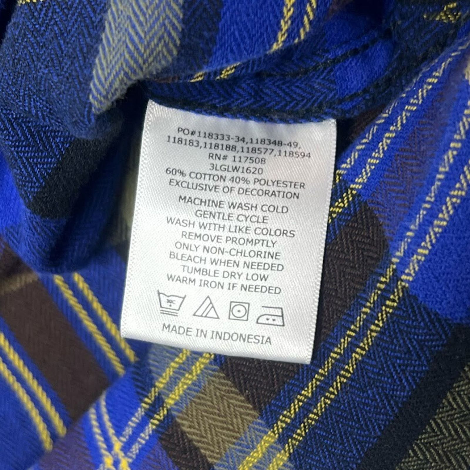 Levi's Levi's Mens Flannel Shirt Small Blue Black Plaid Long Sleeve Size US S / EU 44-46 / 1 - 7 Thumbnail