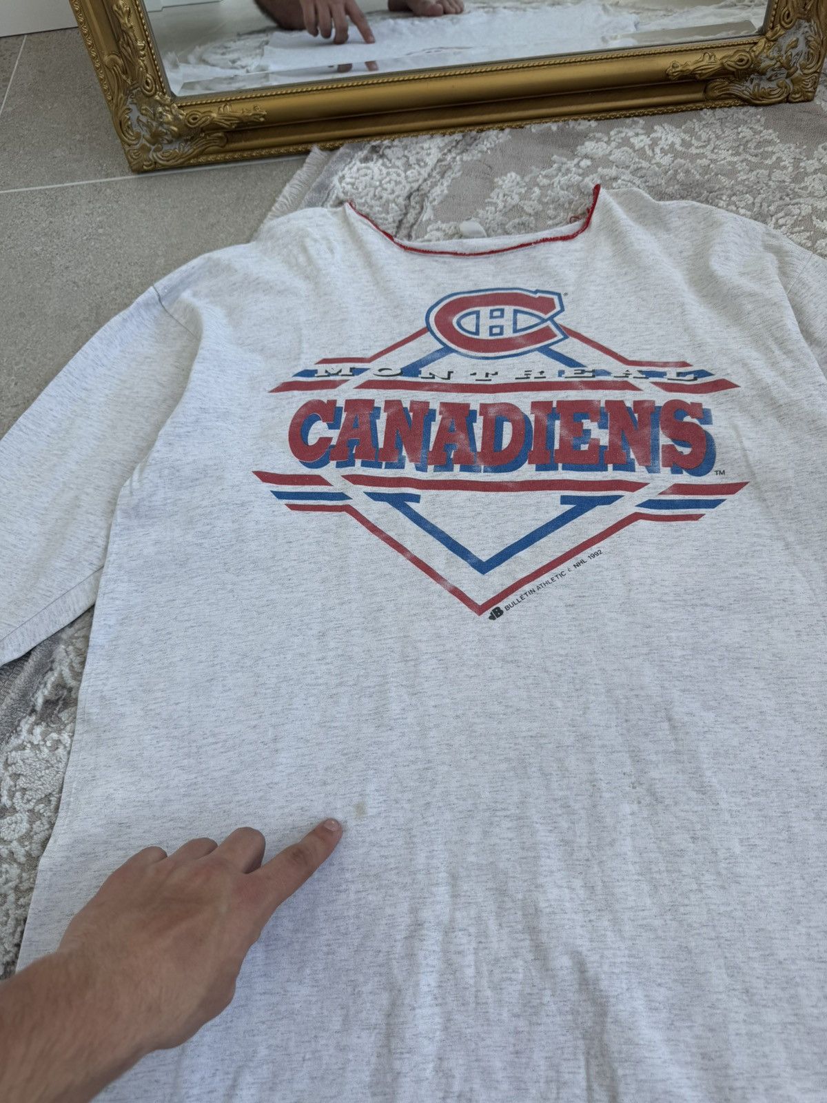 NHL 1992 Montreal Canadiens NHL Long Sleeve Bulletin Athletic Size US XL / EU 56 / 4 - 7 Thumbnail