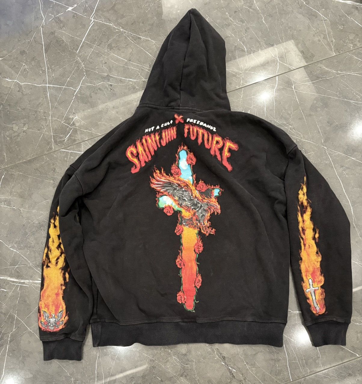 Freebandz SAINT JHN x Future Roses Mens Hoodie Not A Cult Freebandz Size US L / EU 52-54 / 3 - 4 Thumbnail