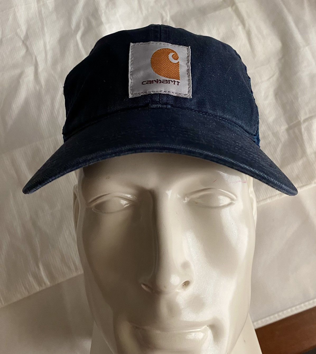 Carhartt Carhartt blue unstructured mesh trucker cap front logo patch Size ONE SIZE - 9 Thumbnail