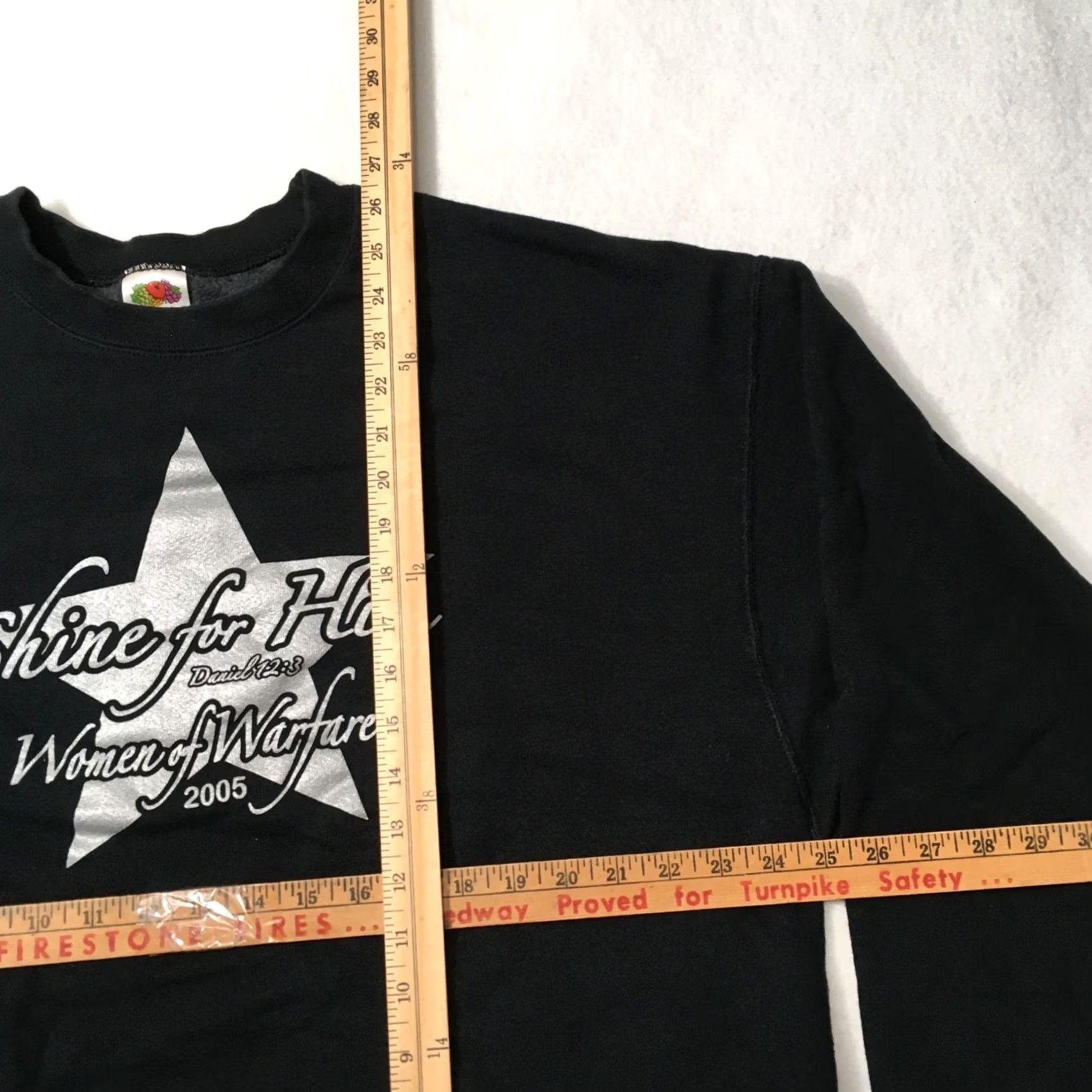 Fruit Of The Loom VINTAGE Jesus Hoodie BIBLE VERSE DANIEL 12:3 Christian Streetwear Church 2XL Black Cotton Polyester Fleece Embroidered Logo Pullover Hoodie Mens Size US XXL / EU 58 / 5 - 4 Thumbnail