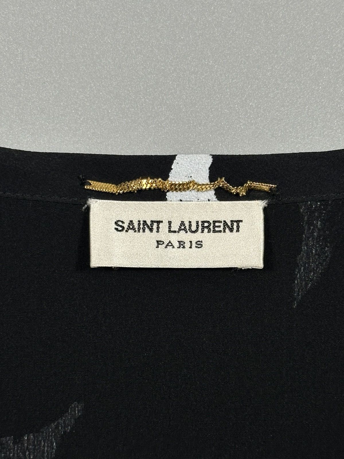 Saint Laurent Paris Saint Laurent Silk Moon Print T-Shirt Black Size US S / EU 44-46 / 1 - 3 Thumbnail