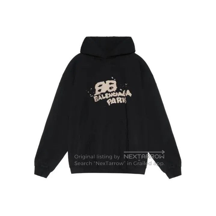 Balenciaga Balenciaga Hand Drawn Logo Black Hoodie. Size US XS / EU 42 / 0 - 1 Thumbnail