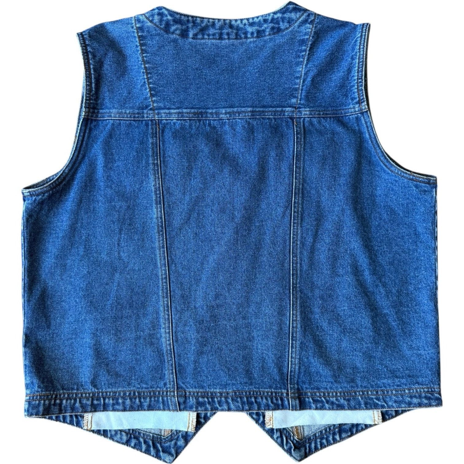 Vintage Vintage Bill Bass jean blue denim vest 1X Size XL / US 12-14 / IT 48-50 - 3 Thumbnail