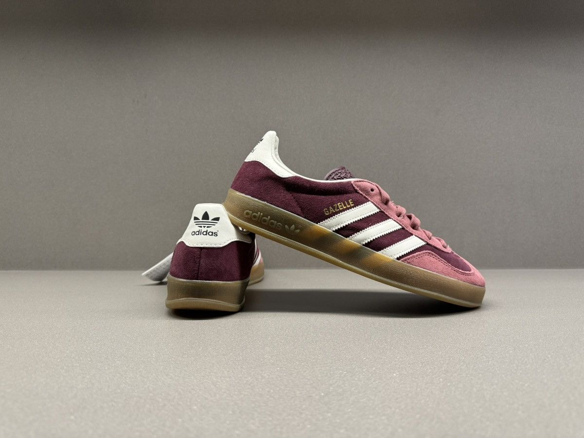 adidas gazelle silver green womens adidas Men's Originals Gazelle Indoor, Maroon Red / 4 main image 0