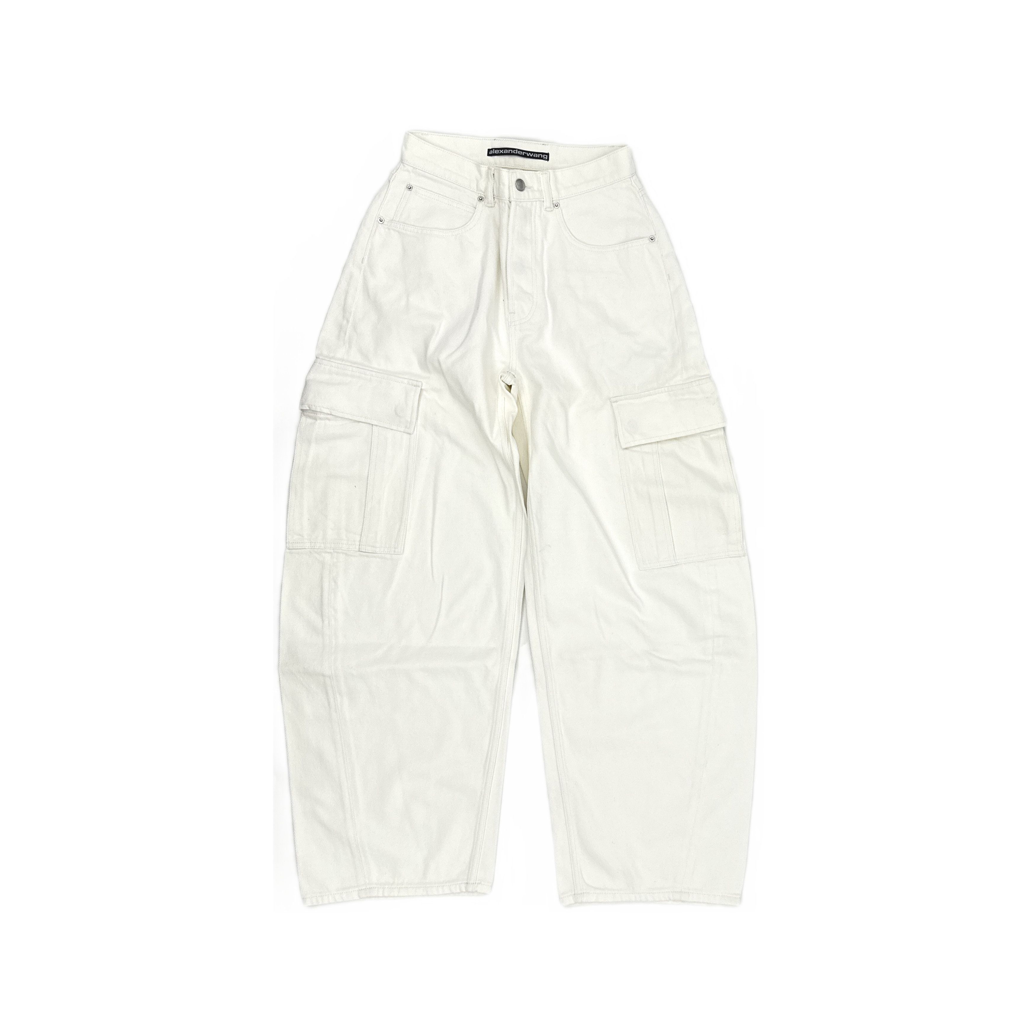Alexander Wang Alexander Wang Cargo Pants White Size 25 Size 25" / US 0 / IT 36 - 1 Thumbnail