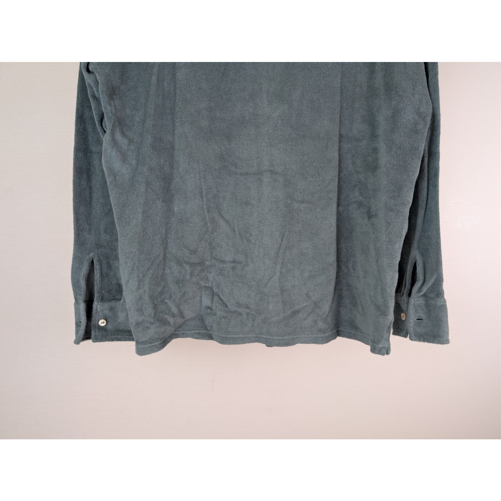 Fedeli o1rshd1 CC20 Front Pocket Suede Shirt in Green Size US M / EU 48-50 / 2 - 12 Thumbnail