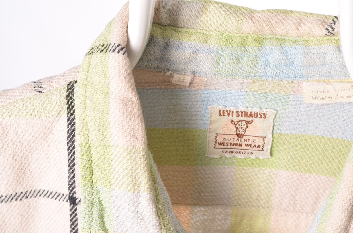 Levi's Levis LVC Plaid Western Wear Sanforized Shirt Size M Size US M / EU 48-50 / 2 - 3 Thumbnail