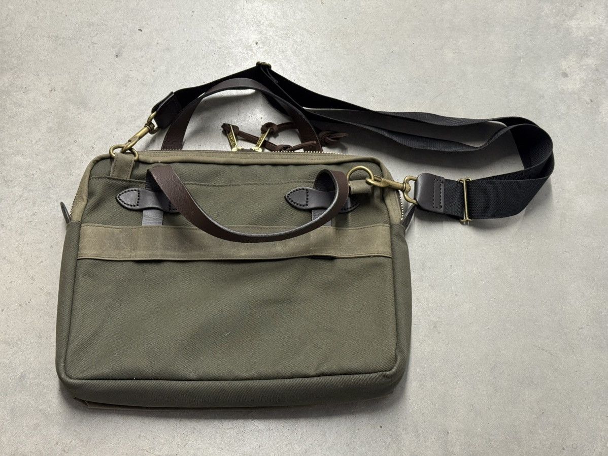 Filson Filson Tin Cloth Tablet / Compact Briefcase Otter Green New Size ONE SIZE - 2 Thumbnail