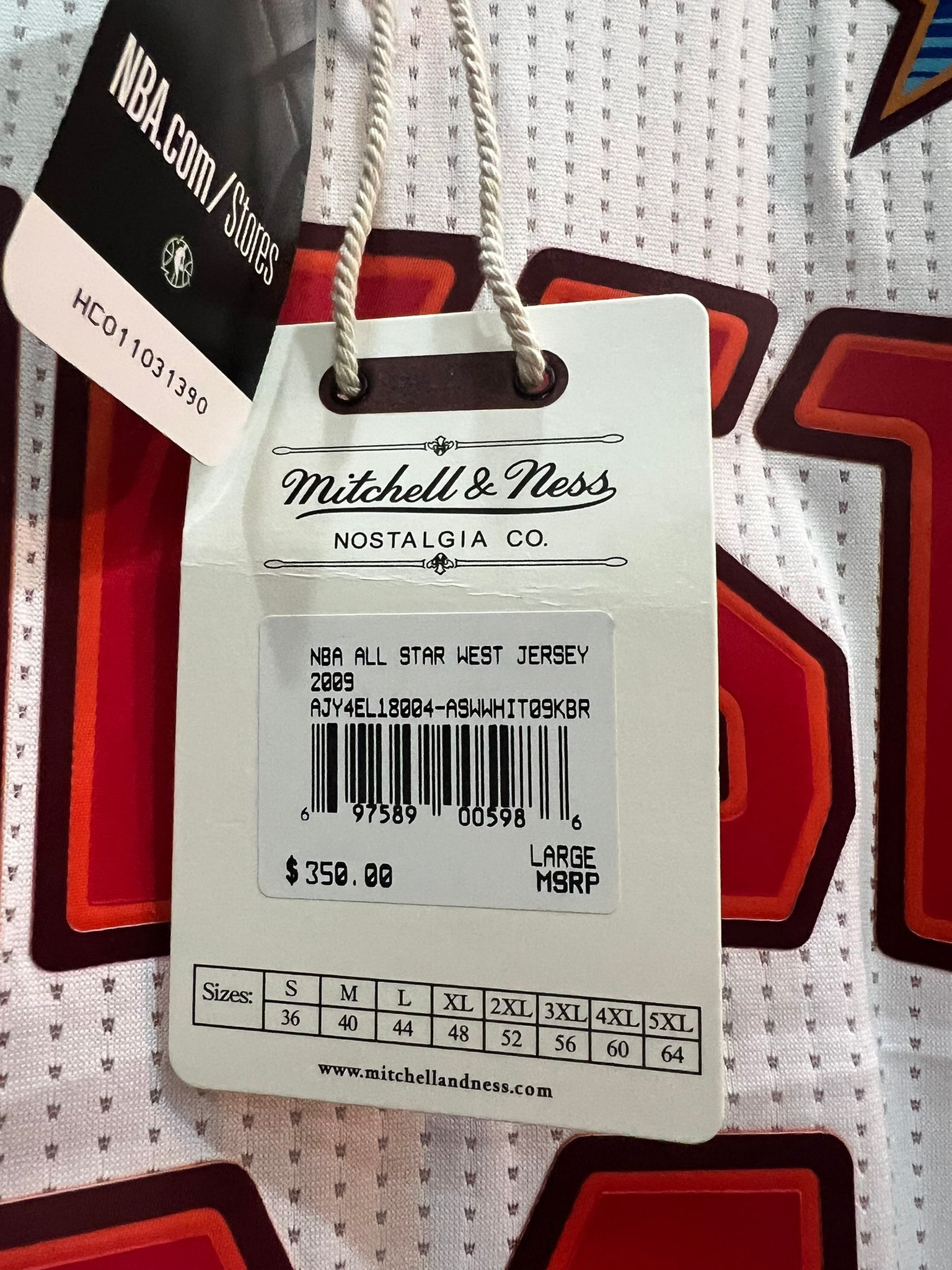 Mitchell & Ness 44 L Kobe Bryant West 2009 All Star Game Jersey Size US L / EU 52-54 / 3 - 6 Thumbnail