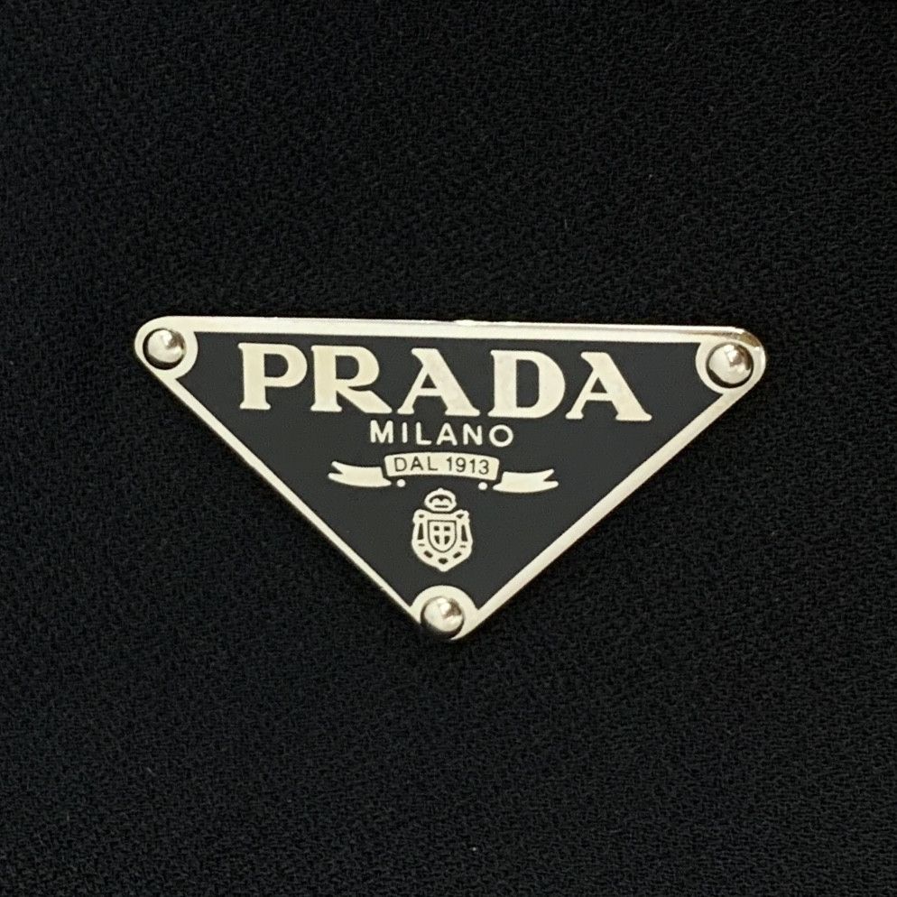Prada Prada Triangle Logo Knit Dress Black (38S) Size S / US 4 / IT 40 - 5 Thumbnail