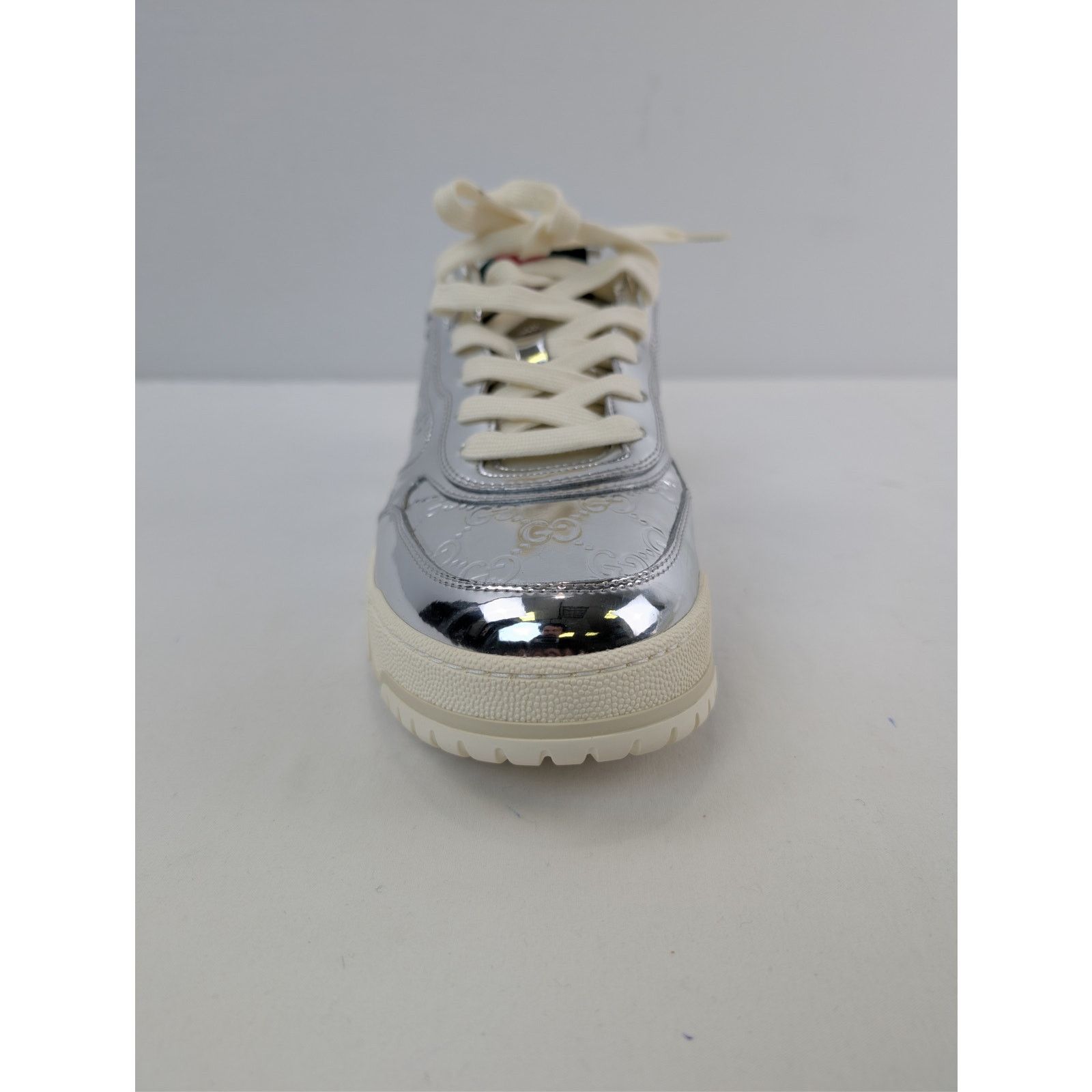 Gucci o1rshd1 Re-Web Sneaker in Glam Mirror / Glow Silver / Silver Size US 10 / EU 43 - 13 Thumbnail
