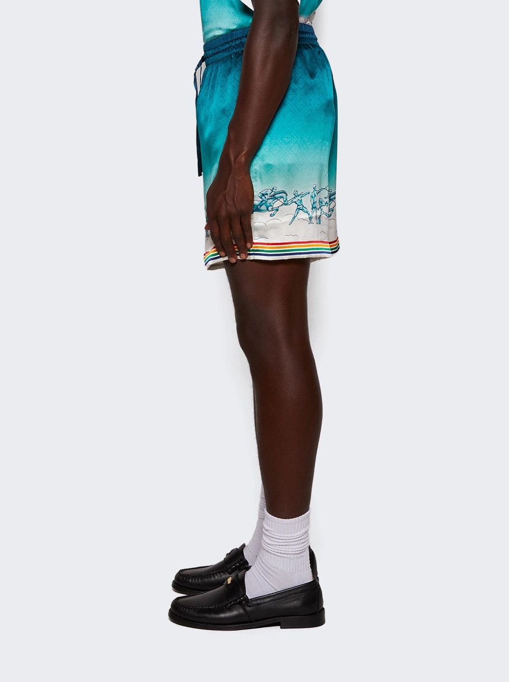 Casablanca o1mle0326 Drawstring Shorts in Multicolor Size US 32 / EU 48 - 4 Thumbnail