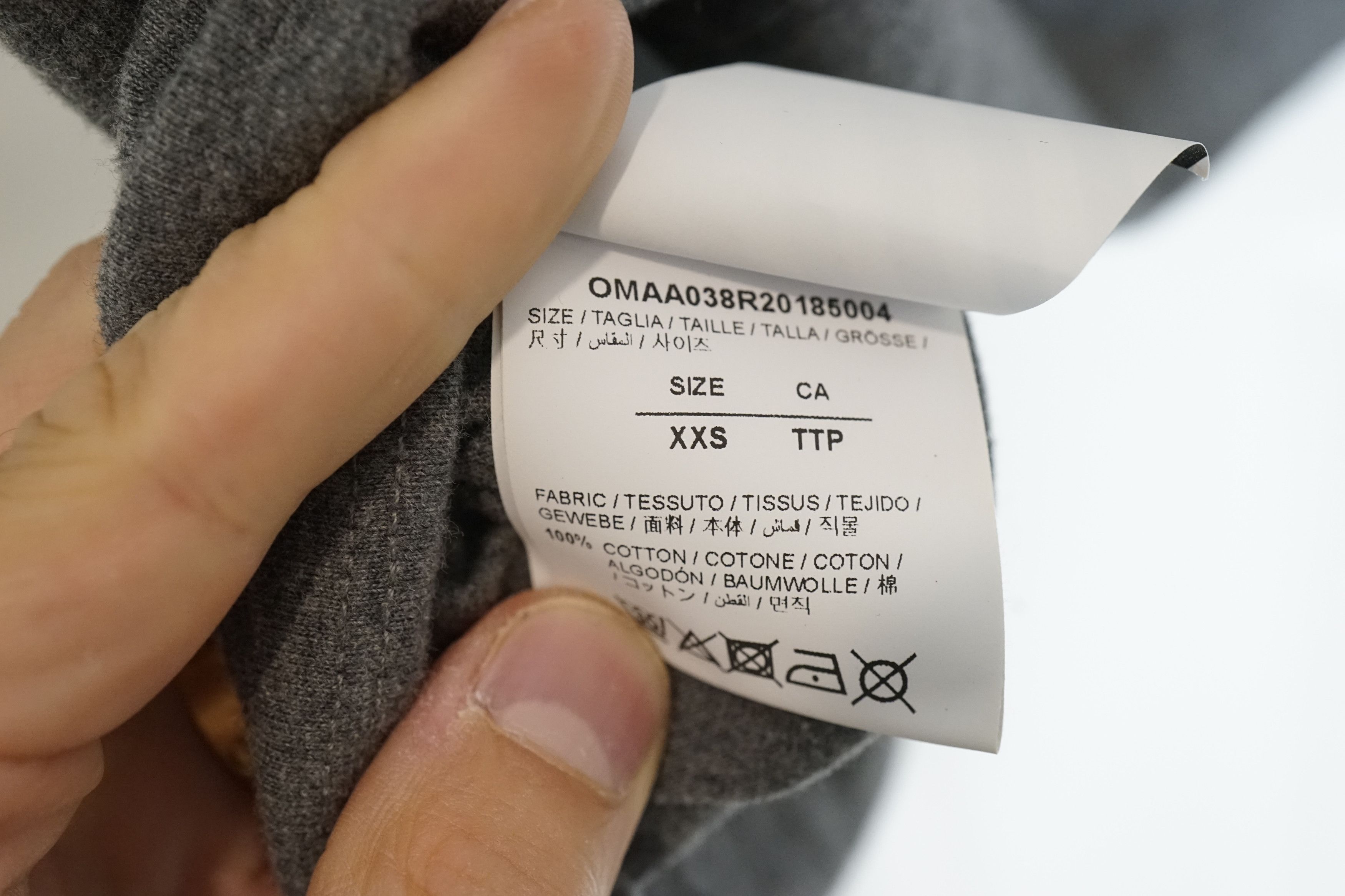 Off-White OFF-WHITE - Grey Wavy Line S/S T-Shirt / XXS Size US XXS / EU 40 - 10 Thumbnail