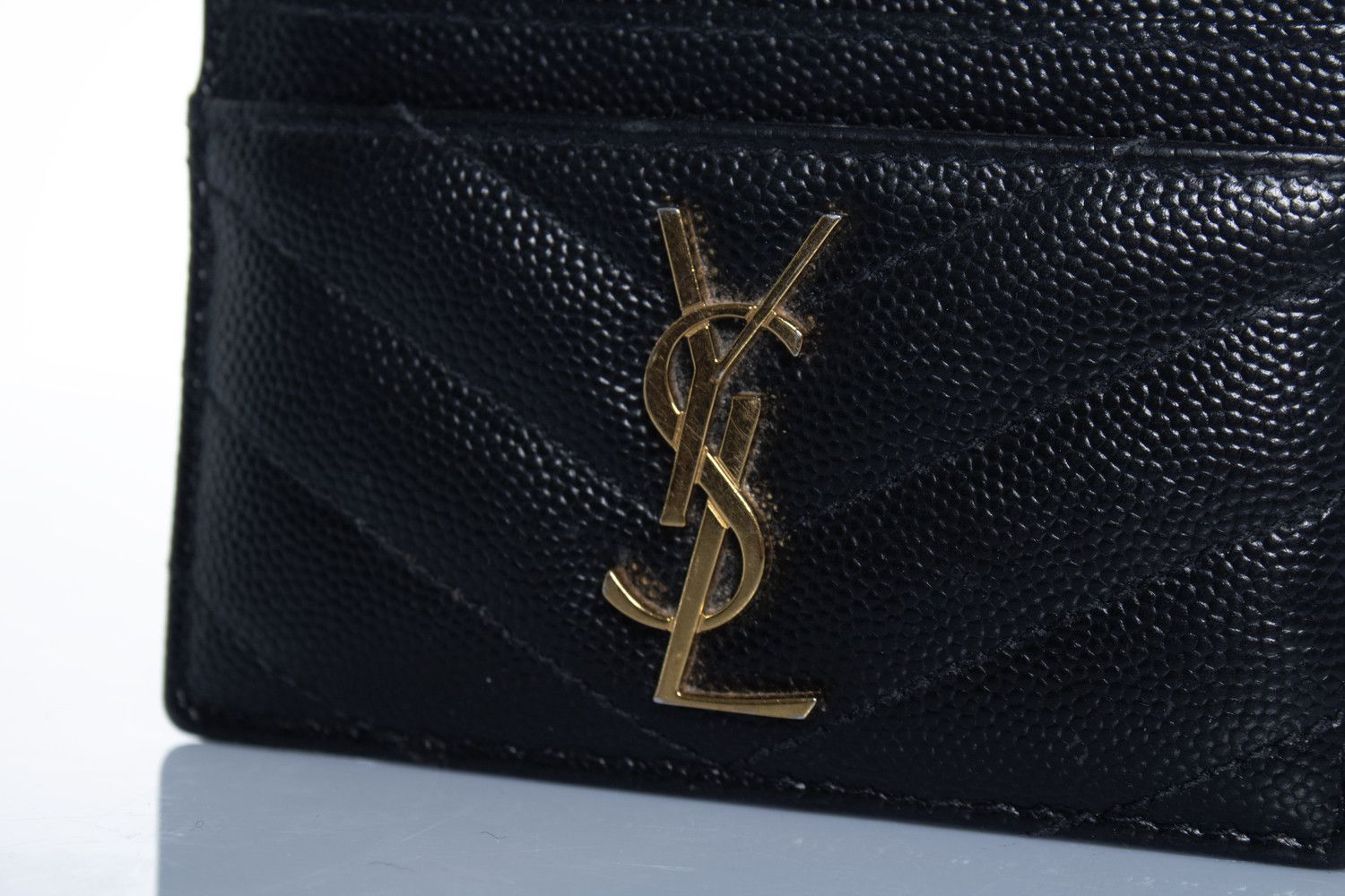 Saint Laurent Paris Saint Laurent, black leather card holder with logo Size ONE SIZE - 3 Thumbnail