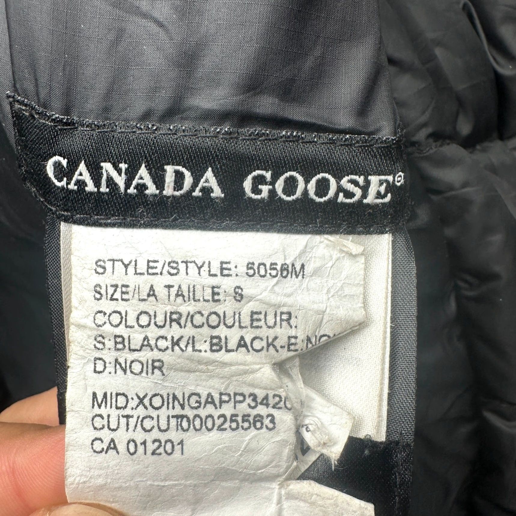 Canada Goose Canada Goose Lodge Jacket 5056M Black Mens Small TEAR PATCHED Puffer Full Zip Size US S / EU 44-46 / 1 - 6 Thumbnail